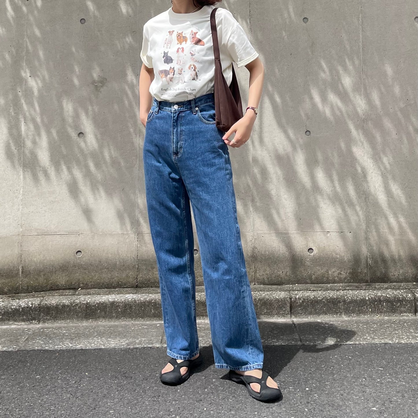 【8/29(金)21時〜プレオーダー開始】lalagom ブリティッシュドッグプリントTシャツ
