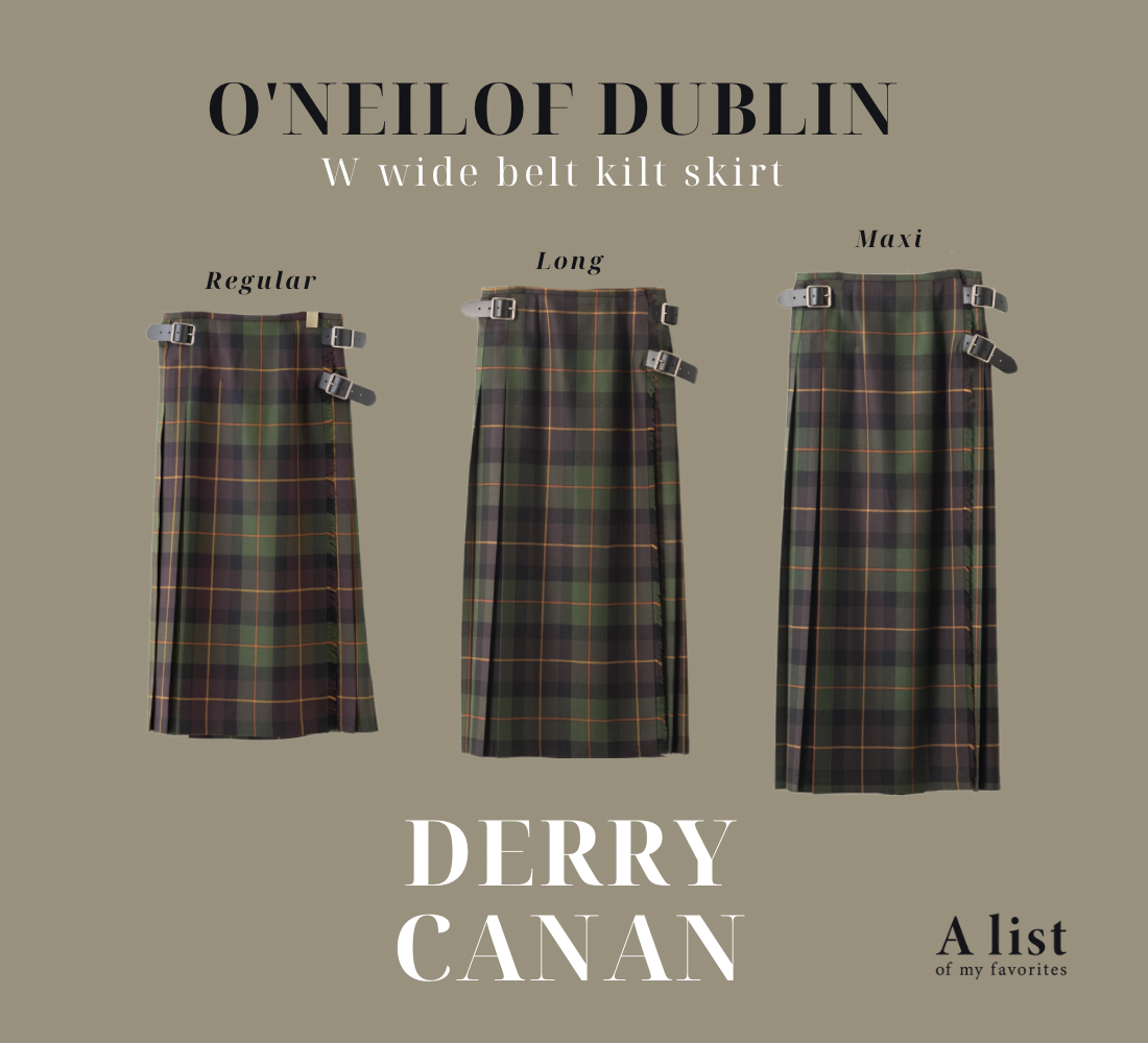O'neil of Dublin キルトスカート ダブルベルトデリーカナン