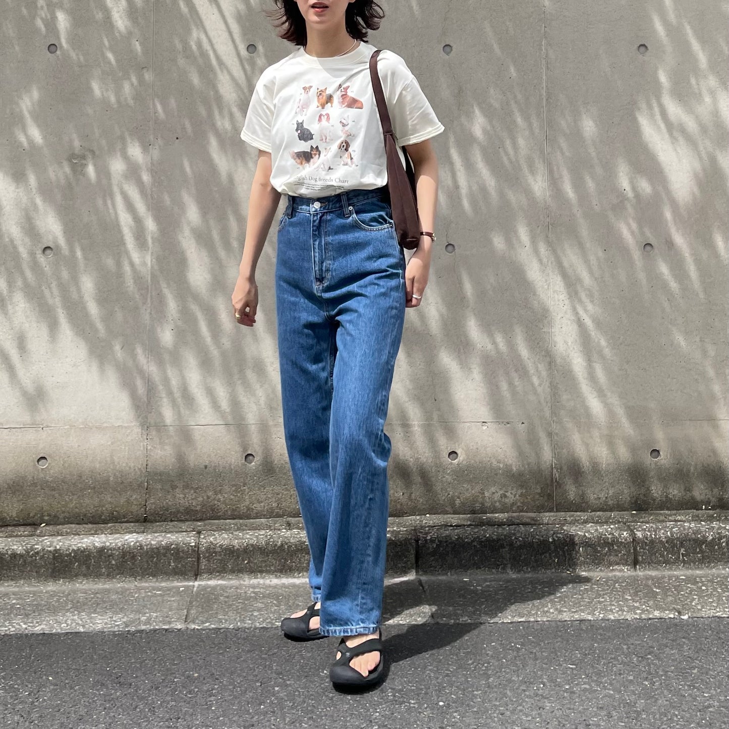 【8/29(金)21時〜プレオーダー開始】lalagom ブリティッシュドッグプリントTシャツ