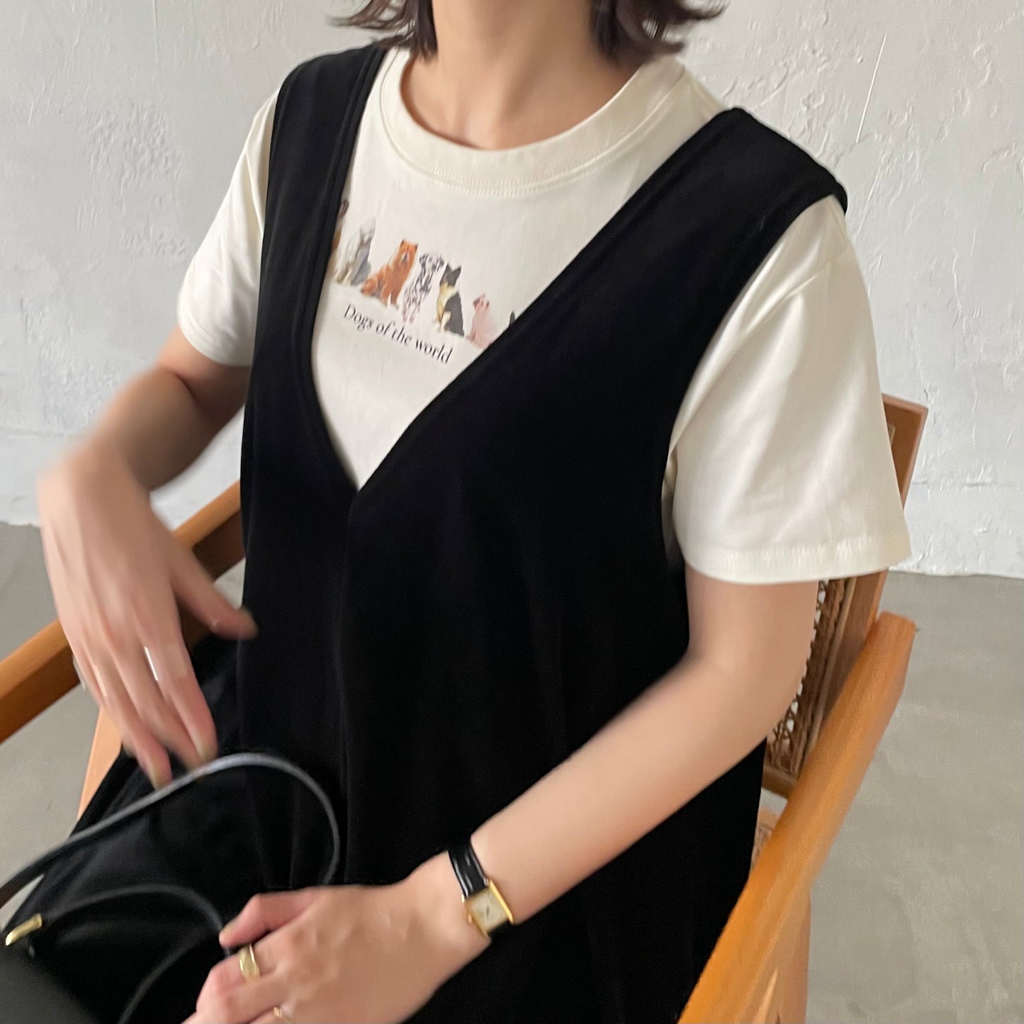 【8/29(金)21時〜プレオーダー開始】lalagom ワールドドッグプリントTシャツ