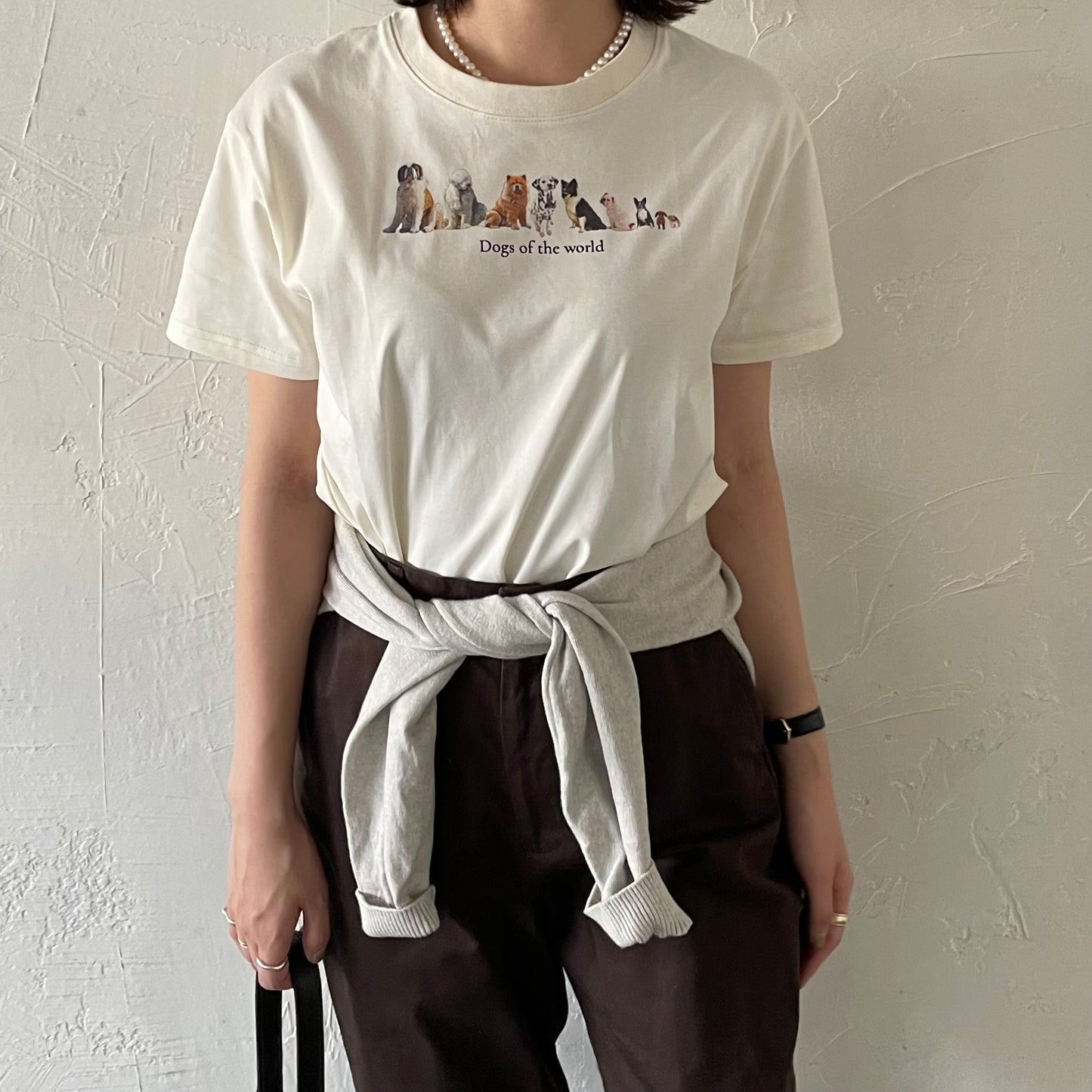 【8/29(金)21時〜プレオーダー開始】lalagom ワールドドッグプリントTシャツ