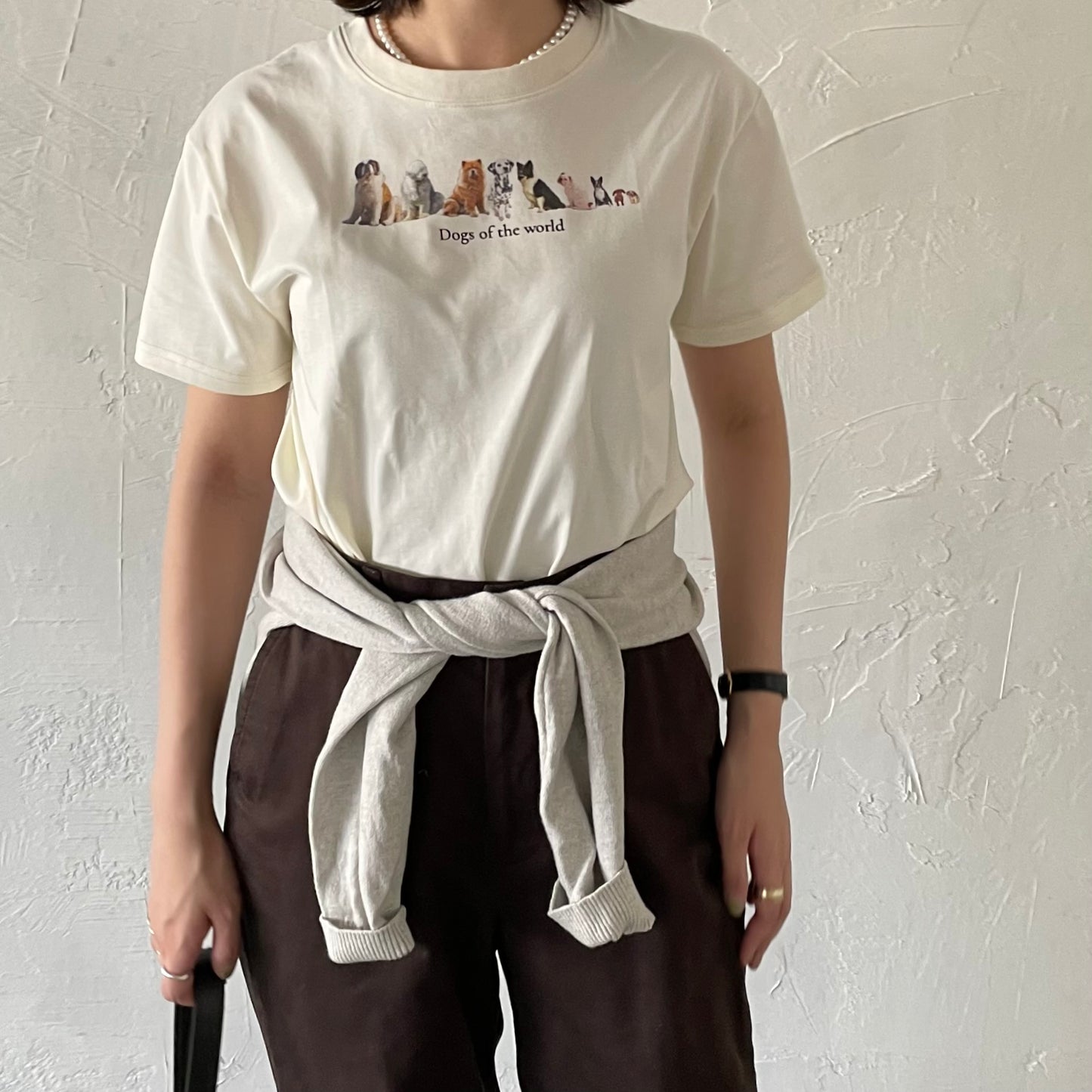 【8/29(金)21時〜プレオーダー開始】lalagom ワールドドッグプリントTシャツ