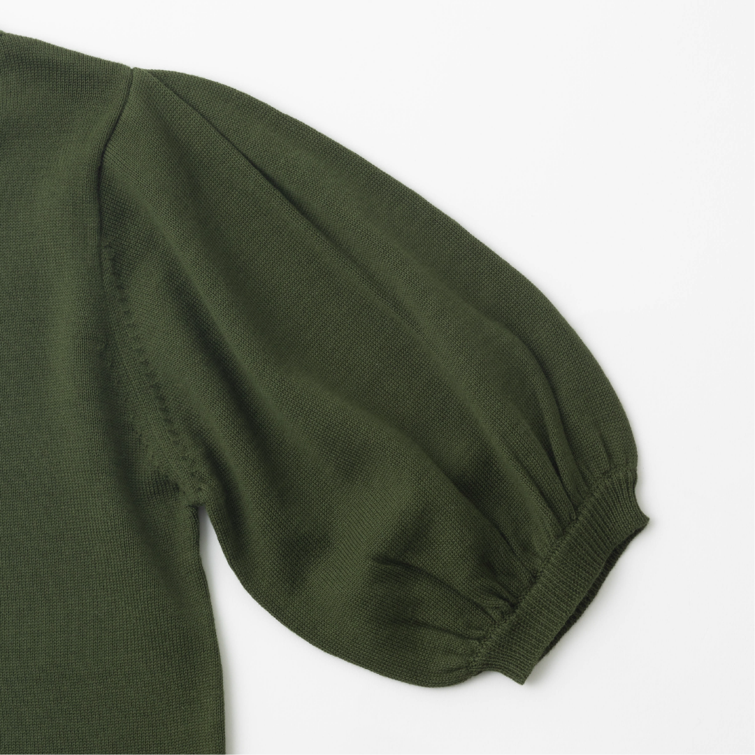 lalagom パフスリーブニットトップス