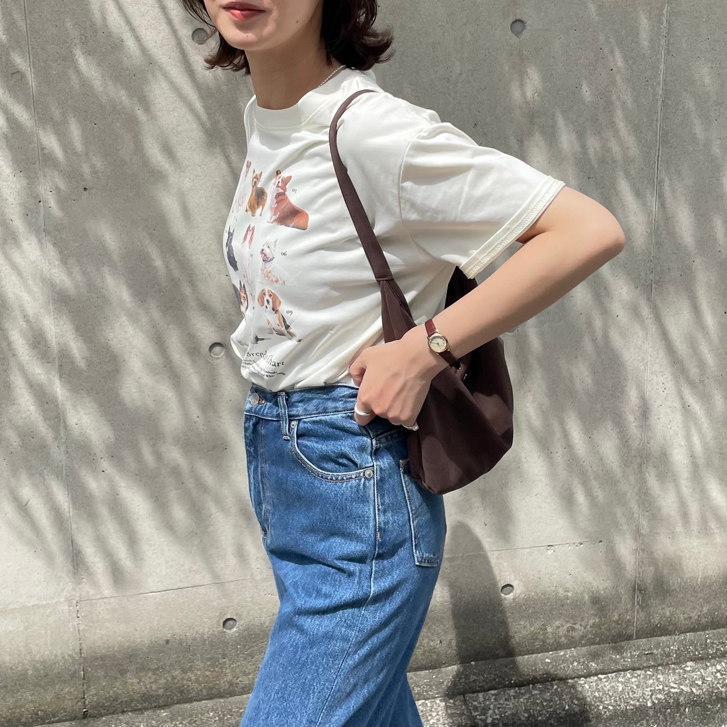 【8/29(金)21時〜プレオーダー開始】lalagom ブリティッシュドッグプリントTシャツ