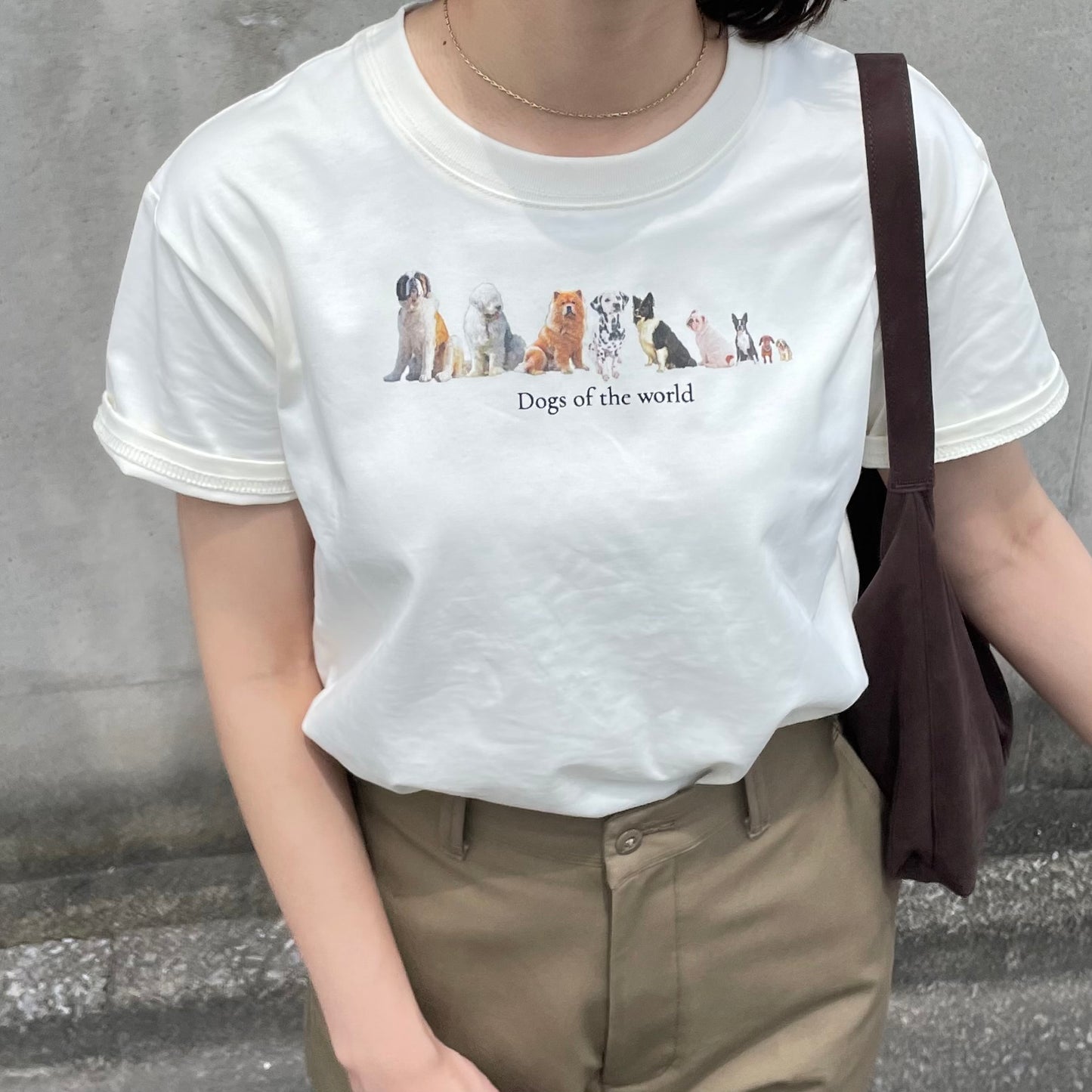 【8/29(金)21時〜プレオーダー開始】lalagom ワールドドッグプリントTシャツ