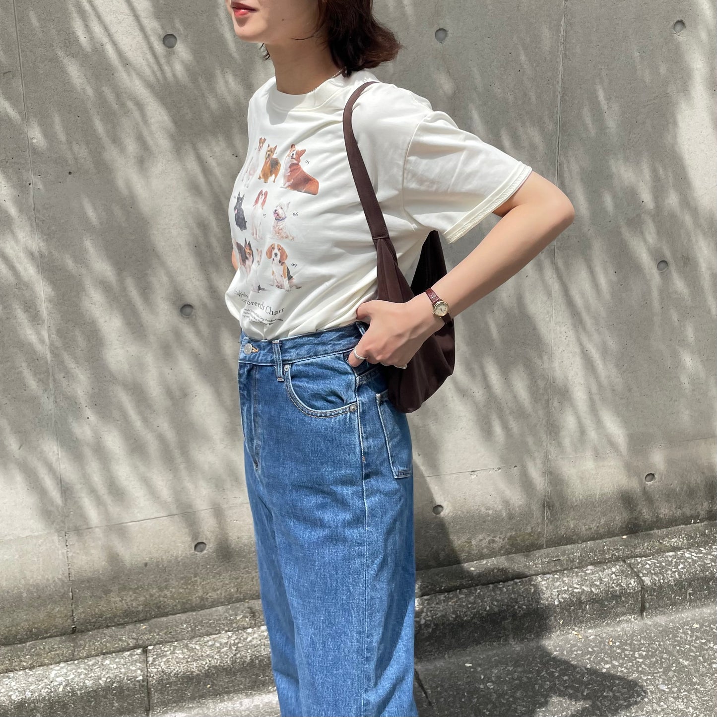 【8/29(金)21時〜プレオーダー開始】lalagom ブリティッシュドッグプリントTシャツ