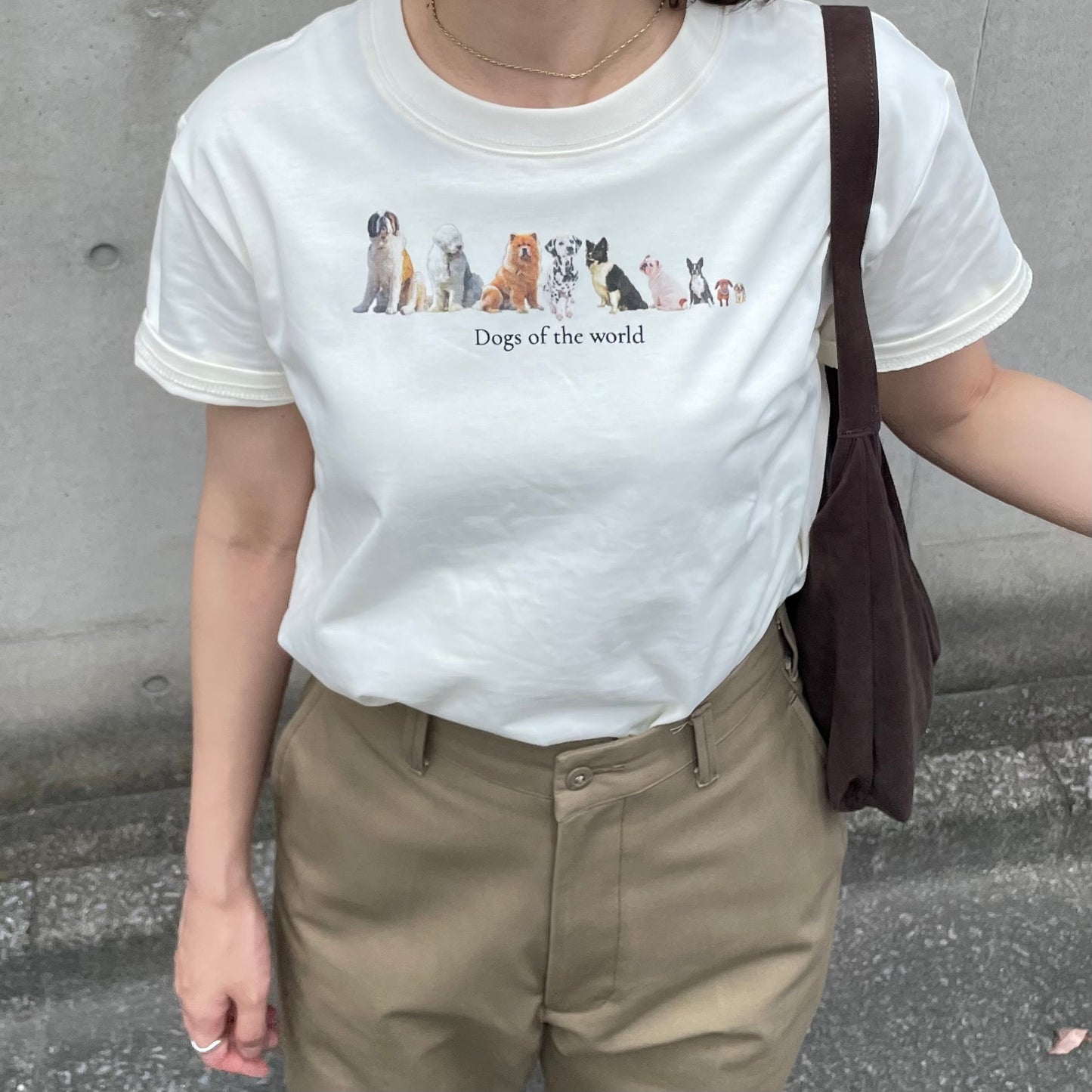 【8/29(金)21時〜プレオーダー開始】lalagom ワールドドッグプリントTシャツ