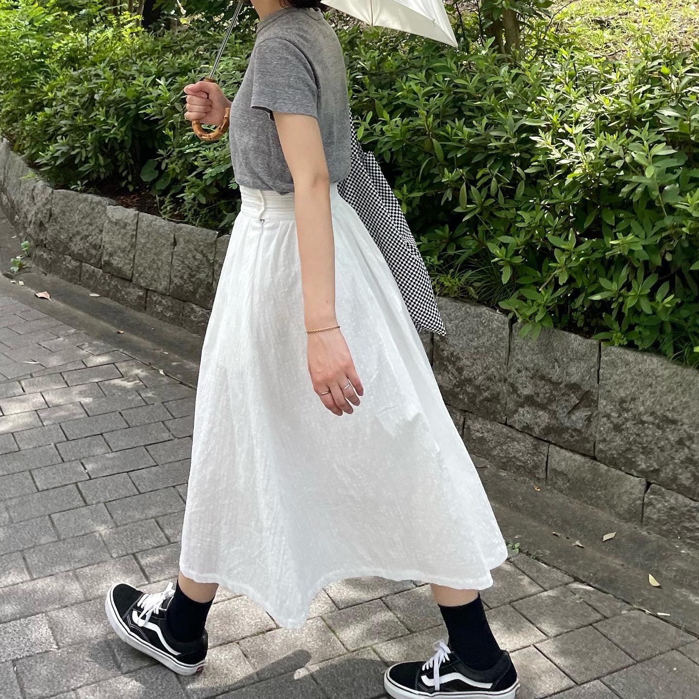 lalagom シアサッカースカート