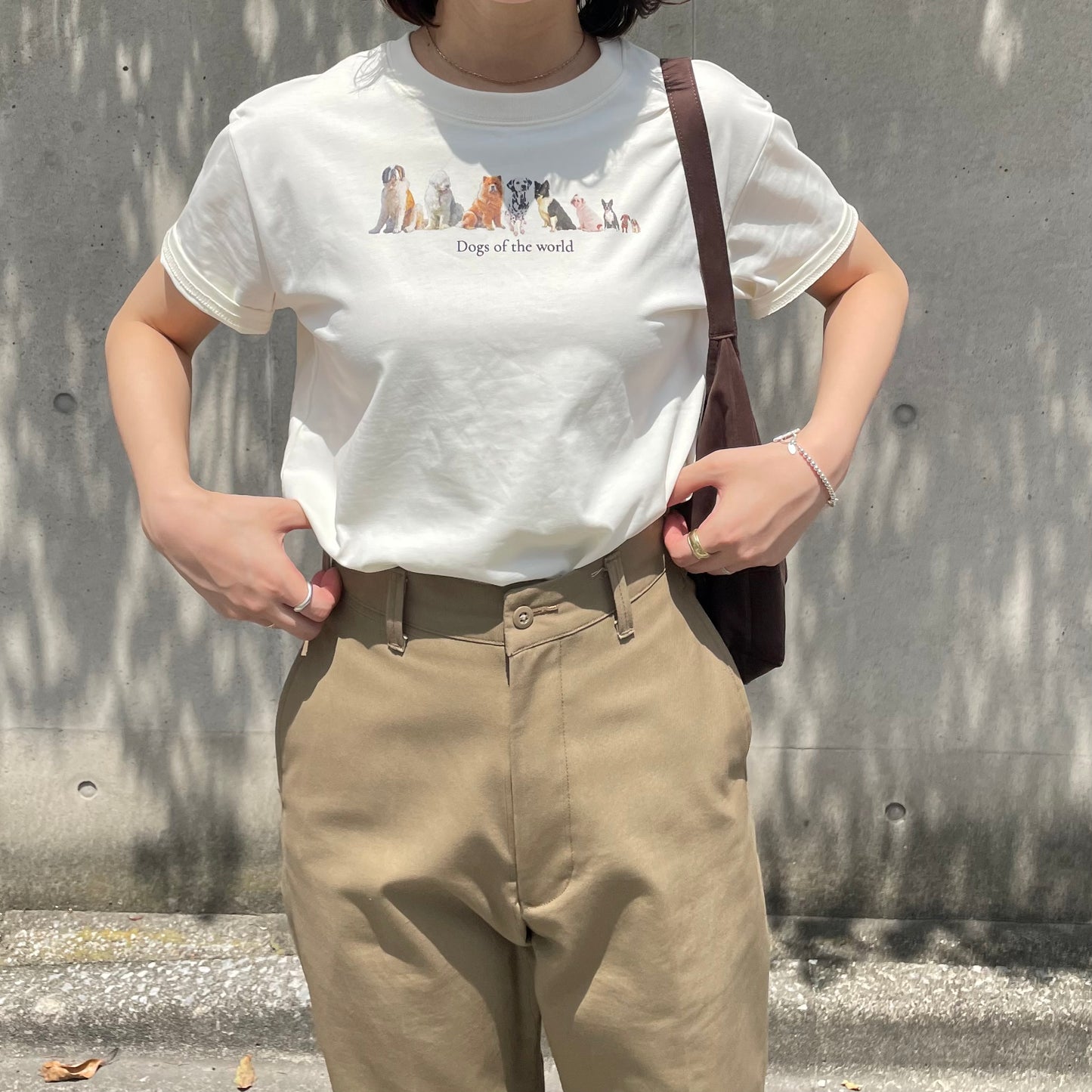 【8/29(金)21時〜プレオーダー開始】lalagom ワールドドッグプリントTシャツ