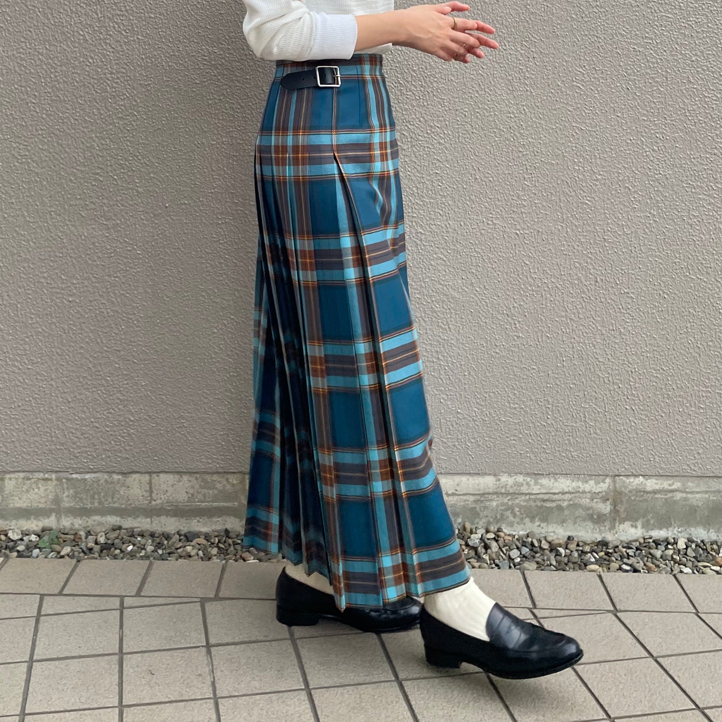 O'neil of Dublin キルトスカート ダブルベルト ディーニッシュアイル