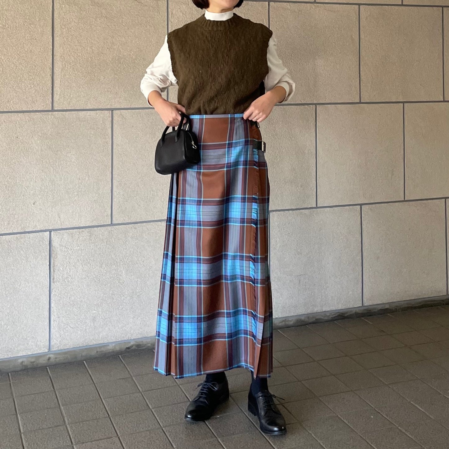 【10/31(金)21時〜プレオーダー開始】O'neil of Dublin キルトスカート ダブルベルト ウッデンボーレイ