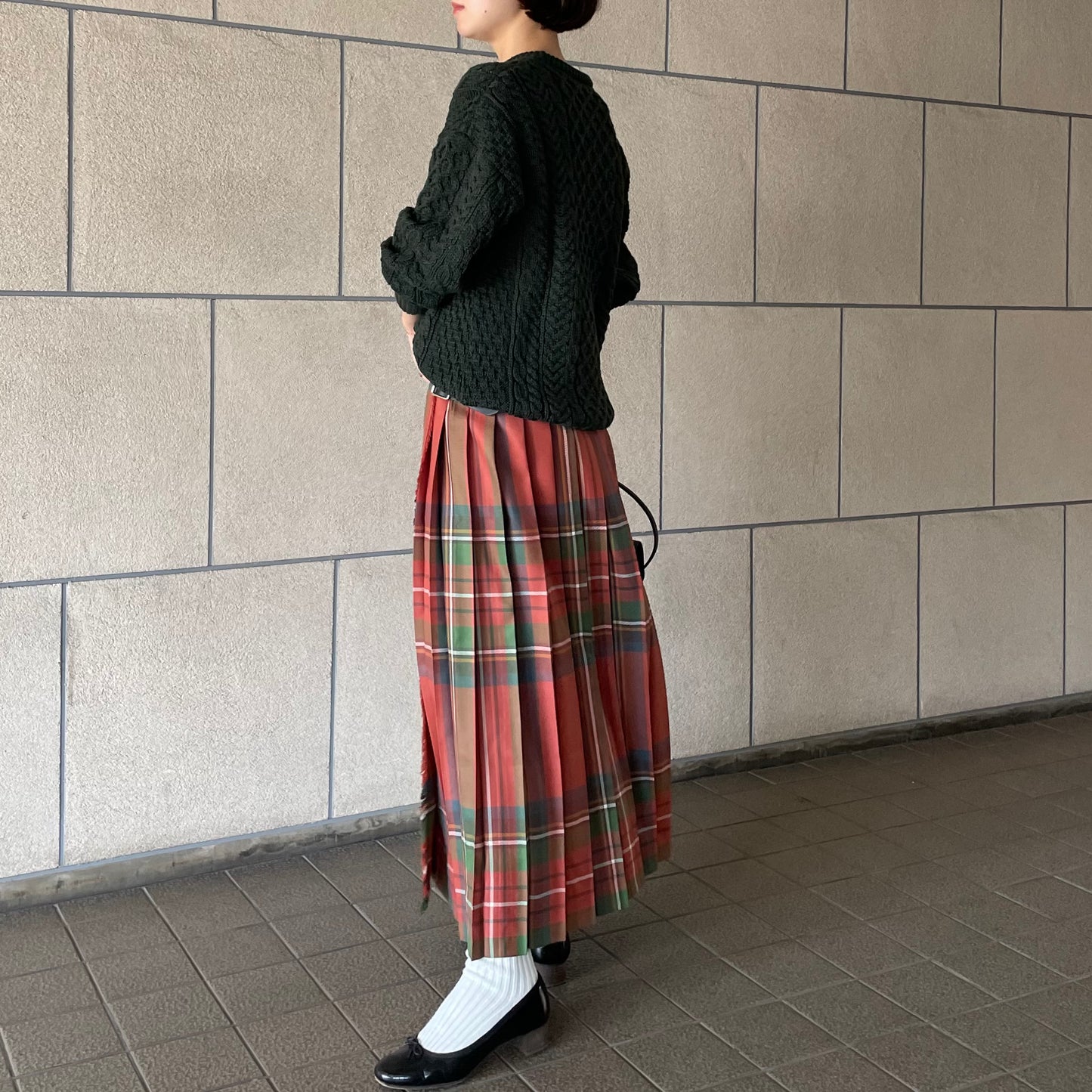 【10/31(金)21時〜プレオーダー開始】O'neil of Dublin キルトスカート ダブルベルト アンティークロイヤルスチュワート【別注】