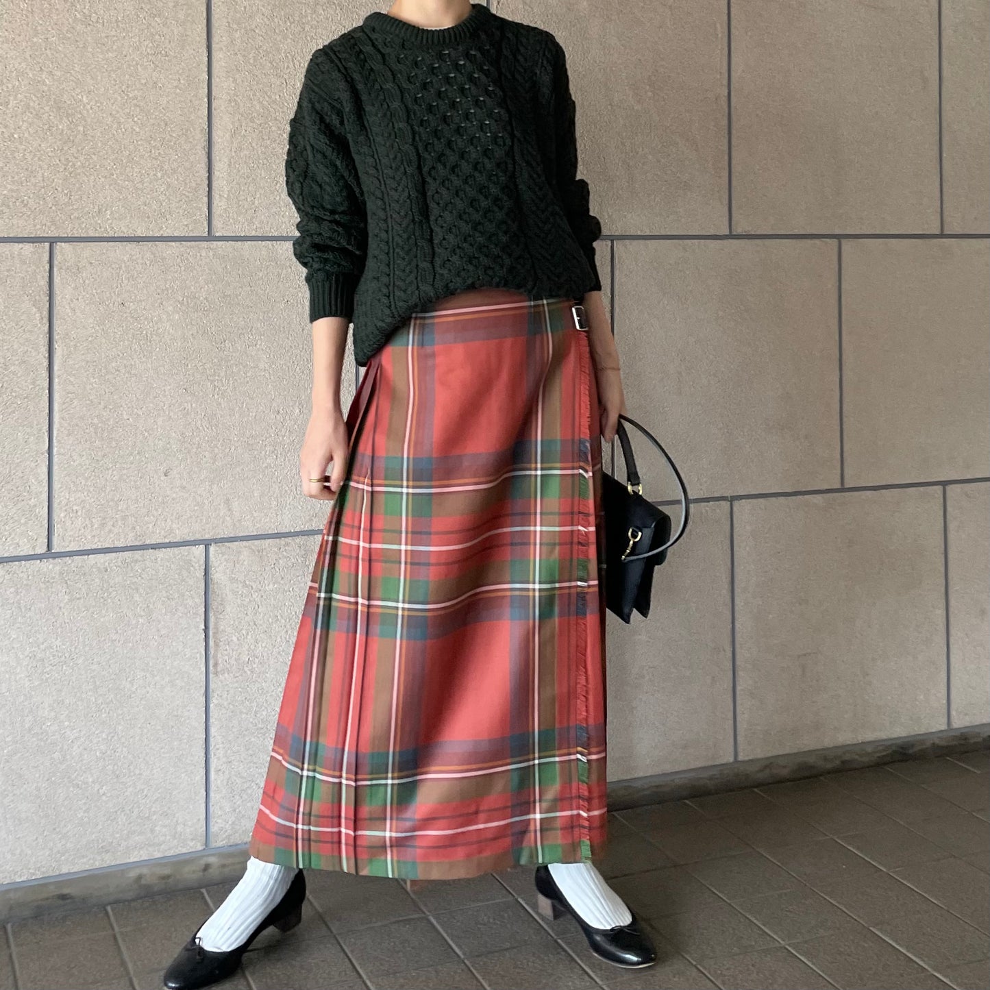 【10/31(金)21時〜プレオーダー開始】O'neil of Dublin キルトスカート ダブルベルト アンティークロイヤルスチュワート【別注】