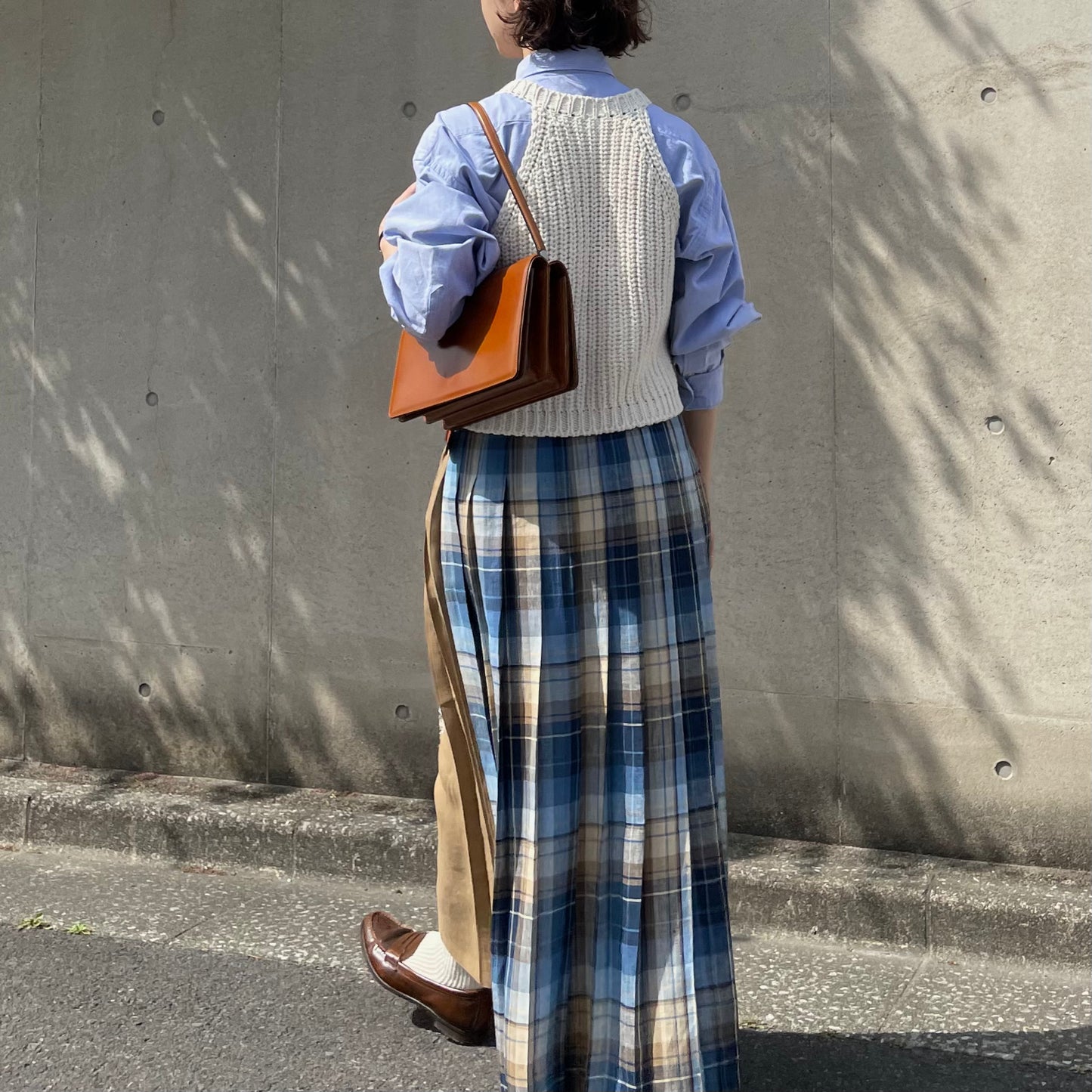 O'neil of Dublin リネンキルトスカート バラナファドッグ コンビネーション ダブルベルト