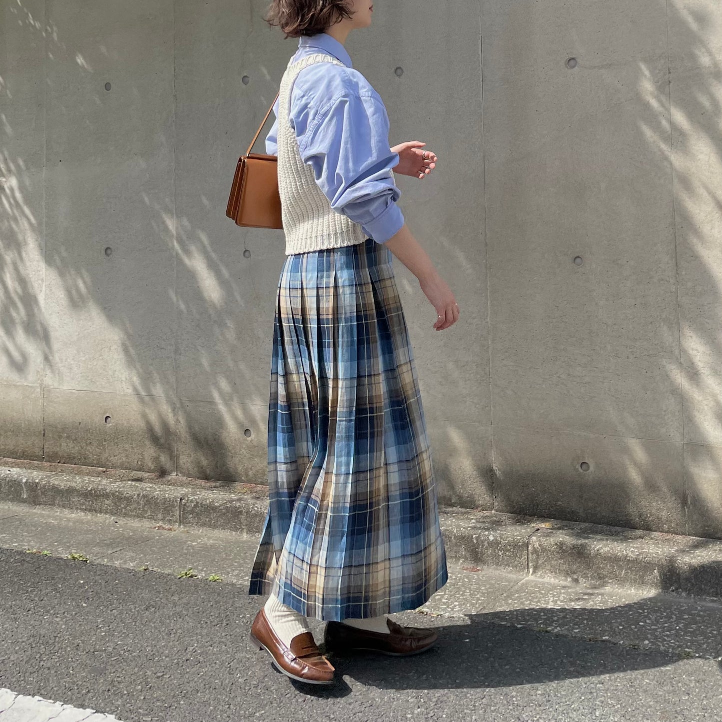 O'neil of Dublin リネンキルトスカート バラナファドッグ コンビネーション ダブルベルト