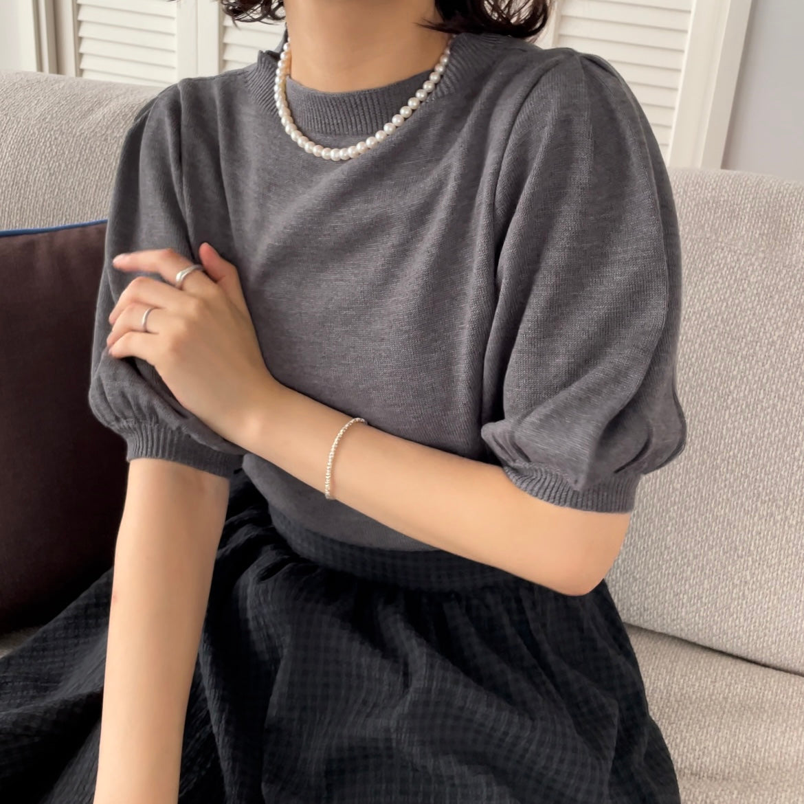 lalagom シアサッカースカート