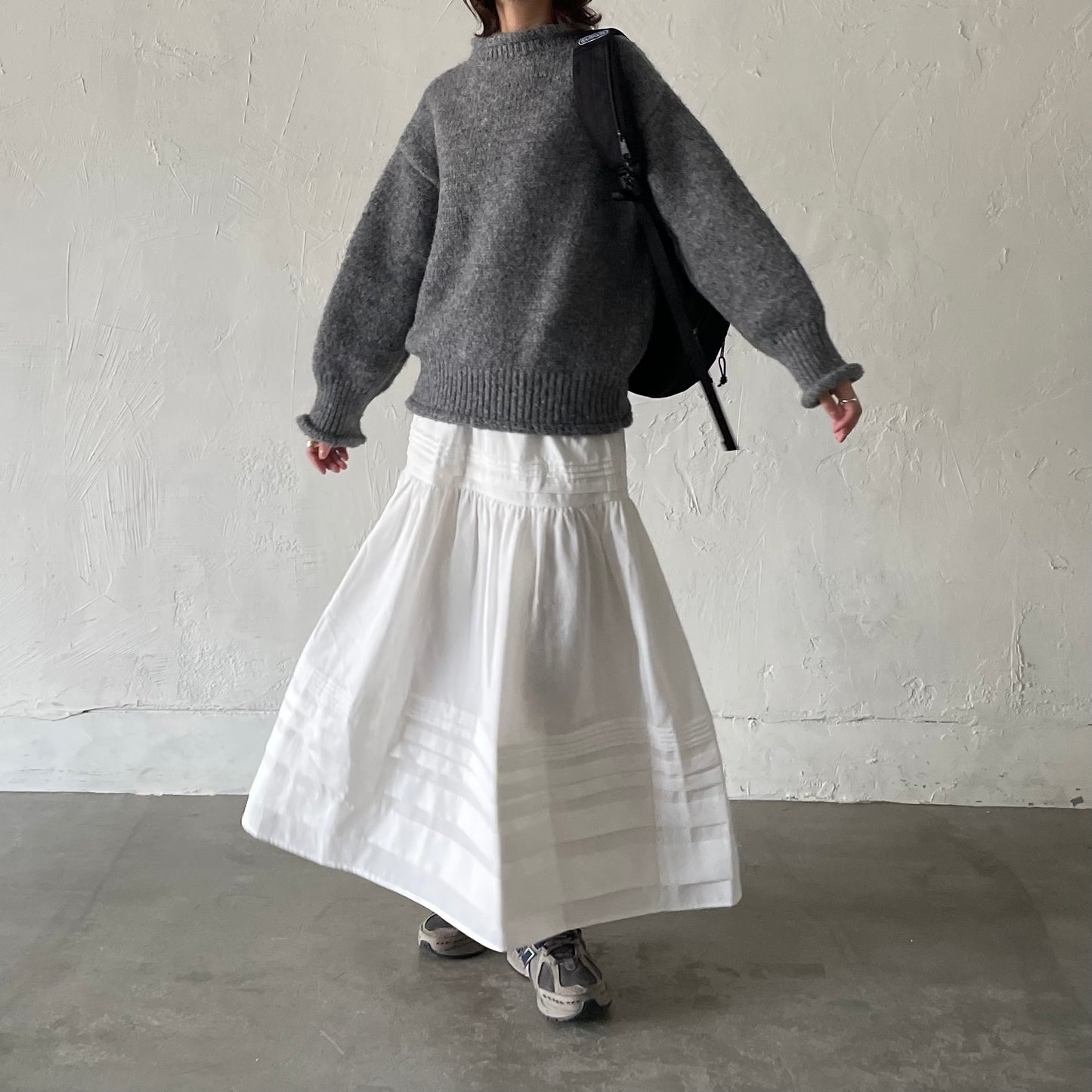 【10/17(金)21:00〜販売開始】lalagom コットンタックスカート