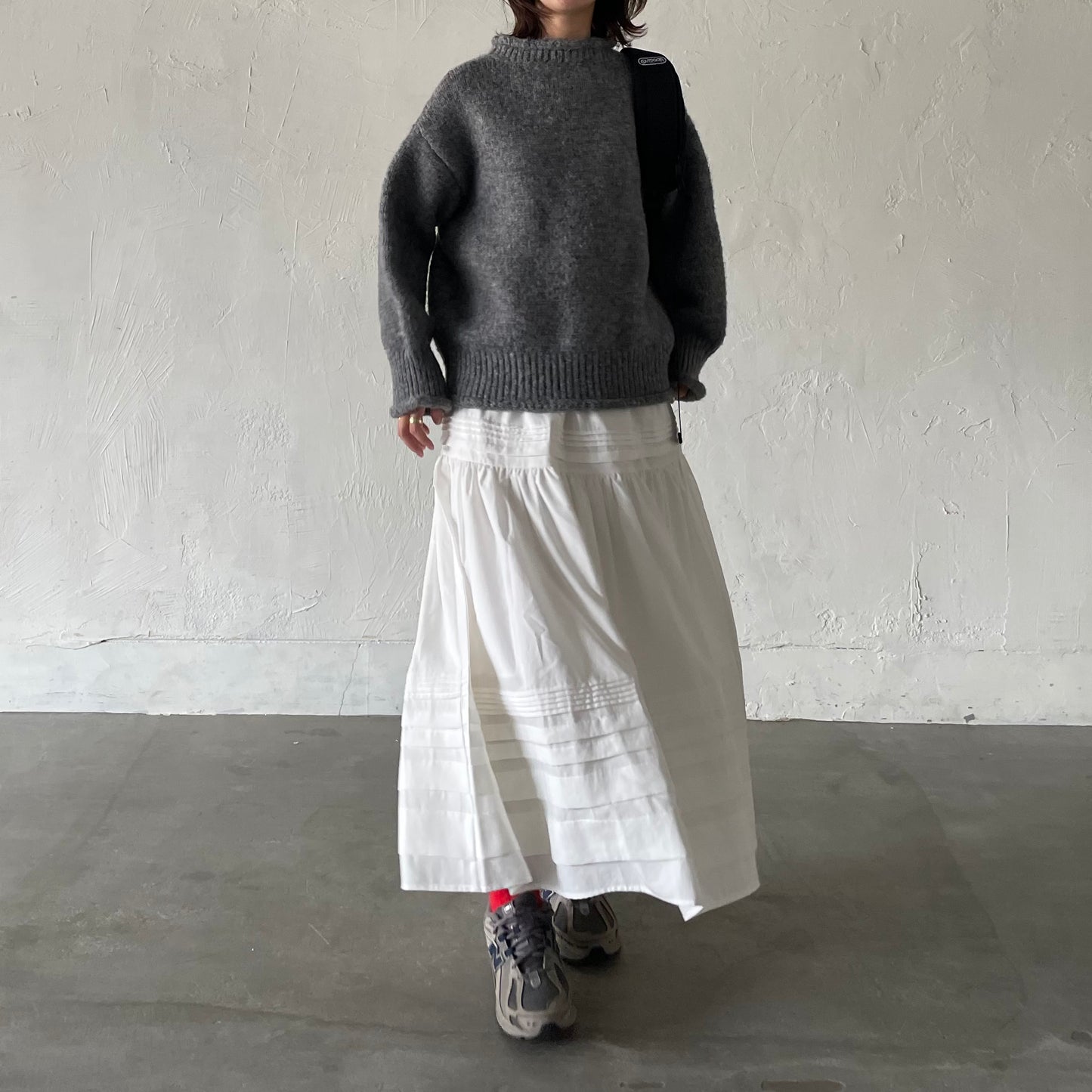 【10/17(金)21:00〜販売開始】lalagom コットンタックスカート