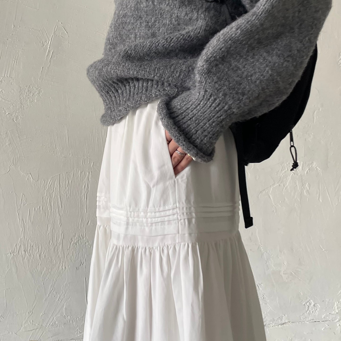 【10/17(金)21:00〜販売開始】lalagom コットンタックスカート