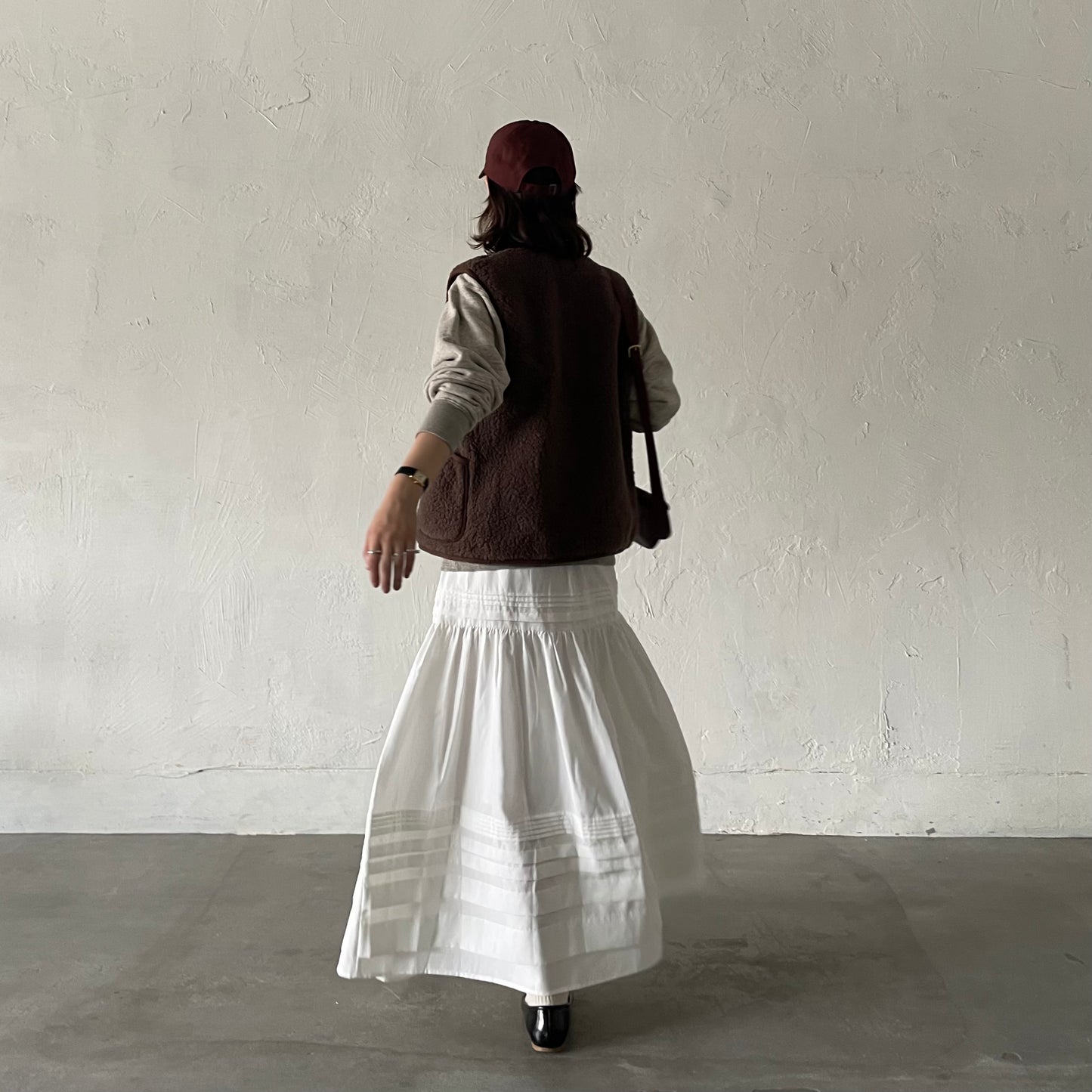 【10/17(金)21:00〜販売開始】lalagom コットンタックスカート