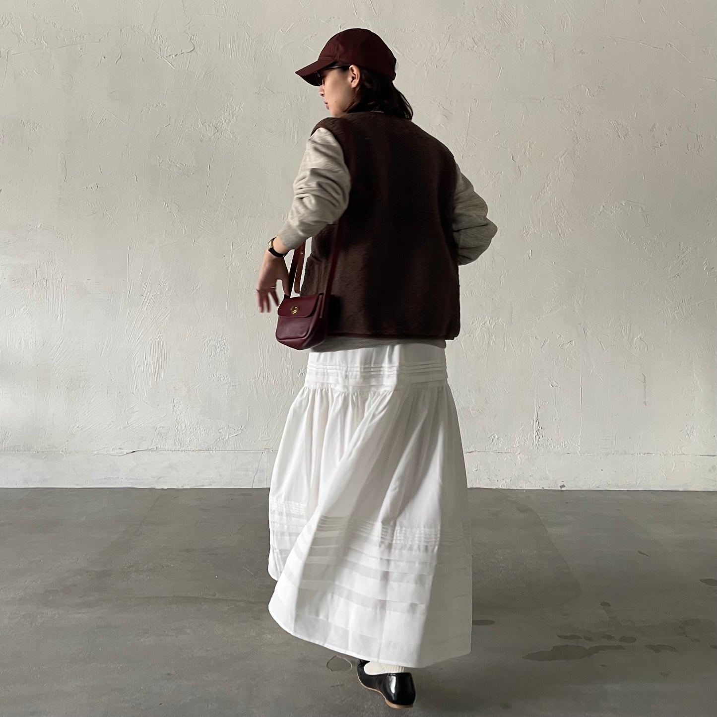 【10/17(金)21:00〜販売開始】lalagom コットンタックスカート