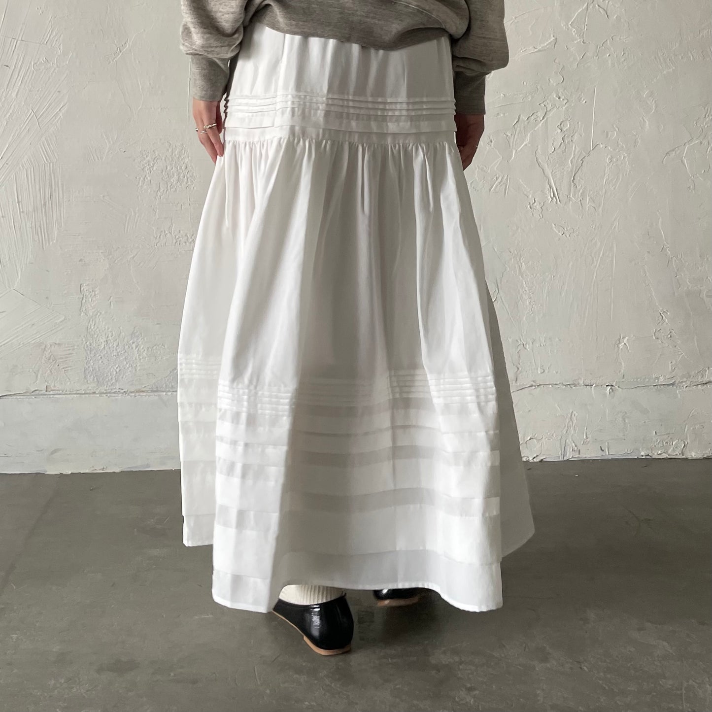 【10/17(金)21:00〜販売開始】lalagom コットンタックスカート