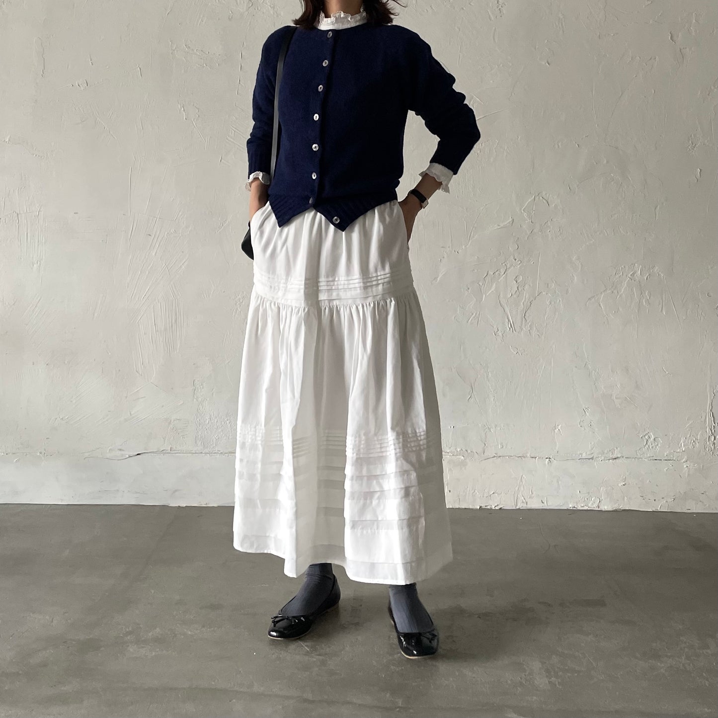 【10/17(金)21:00〜販売開始】lalagom コットンタックスカート