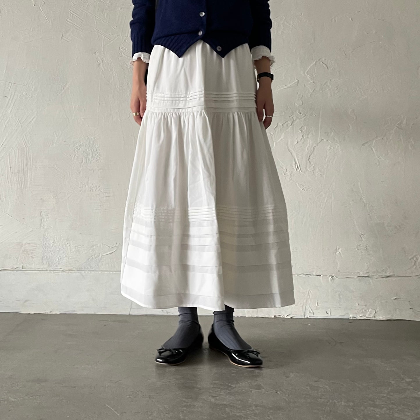 【10/17(金)21:00〜販売開始】lalagom コットンタックスカート