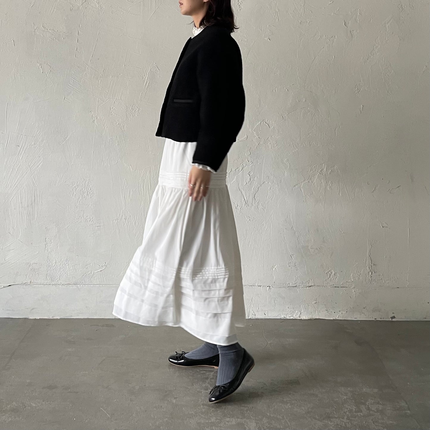 【10/17(金)21:00〜販売開始】lalagom コットンタックスカート