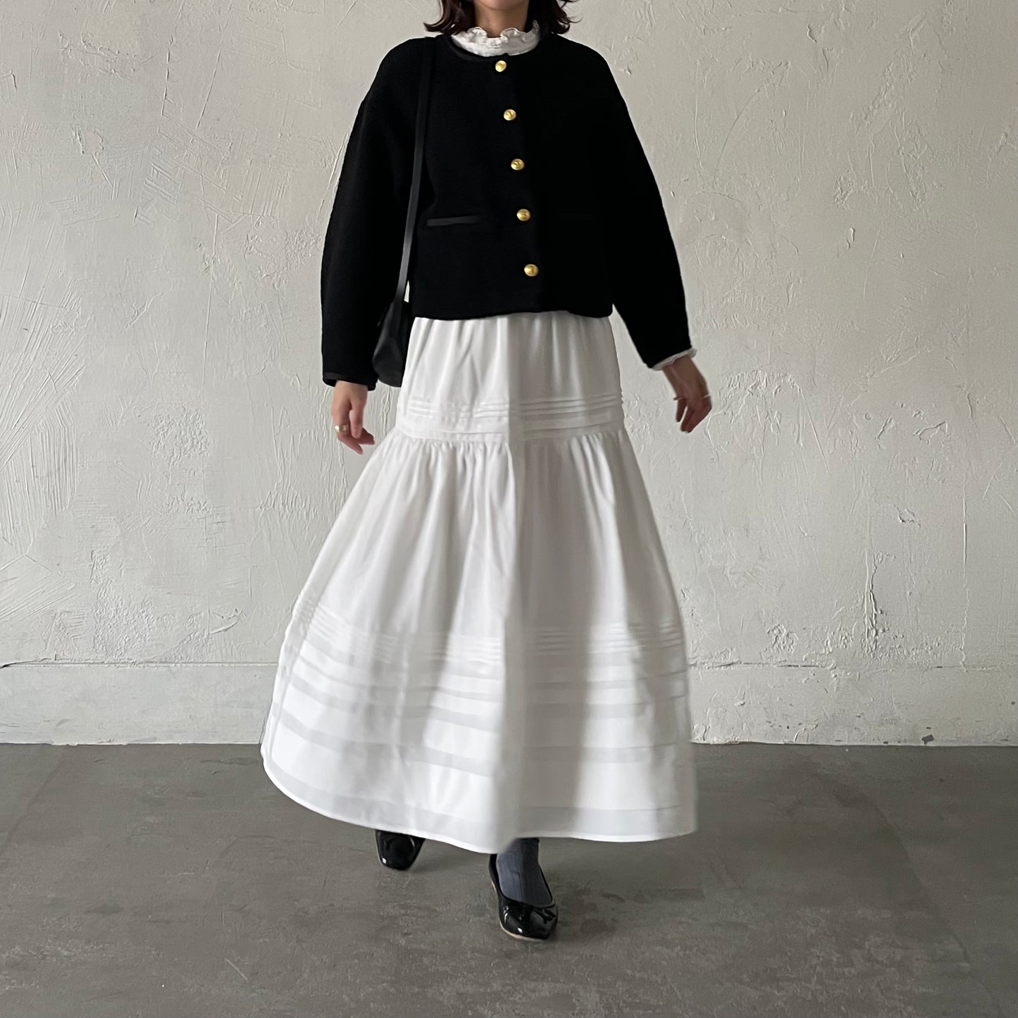【10/17(金)21:00〜販売開始】lalagom コットンタックスカート