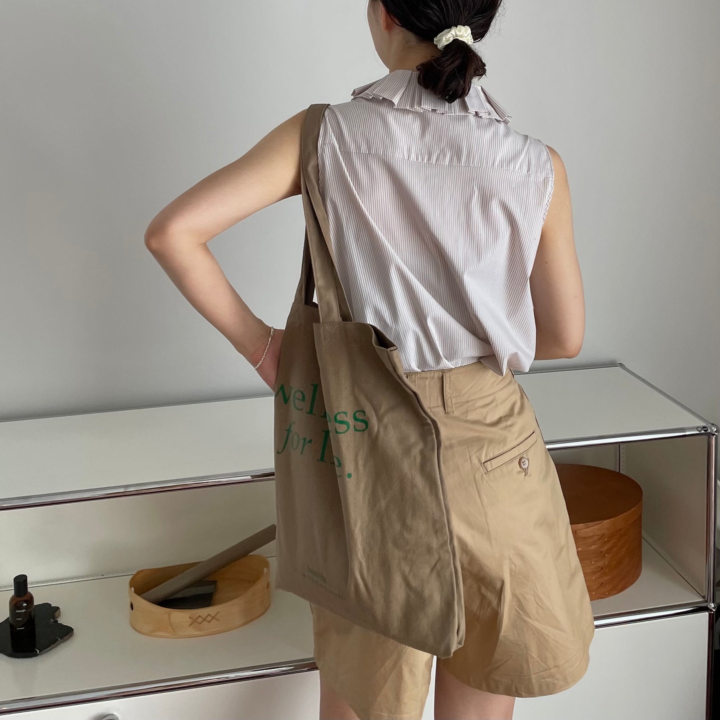 lalagom タックハーフパンツ