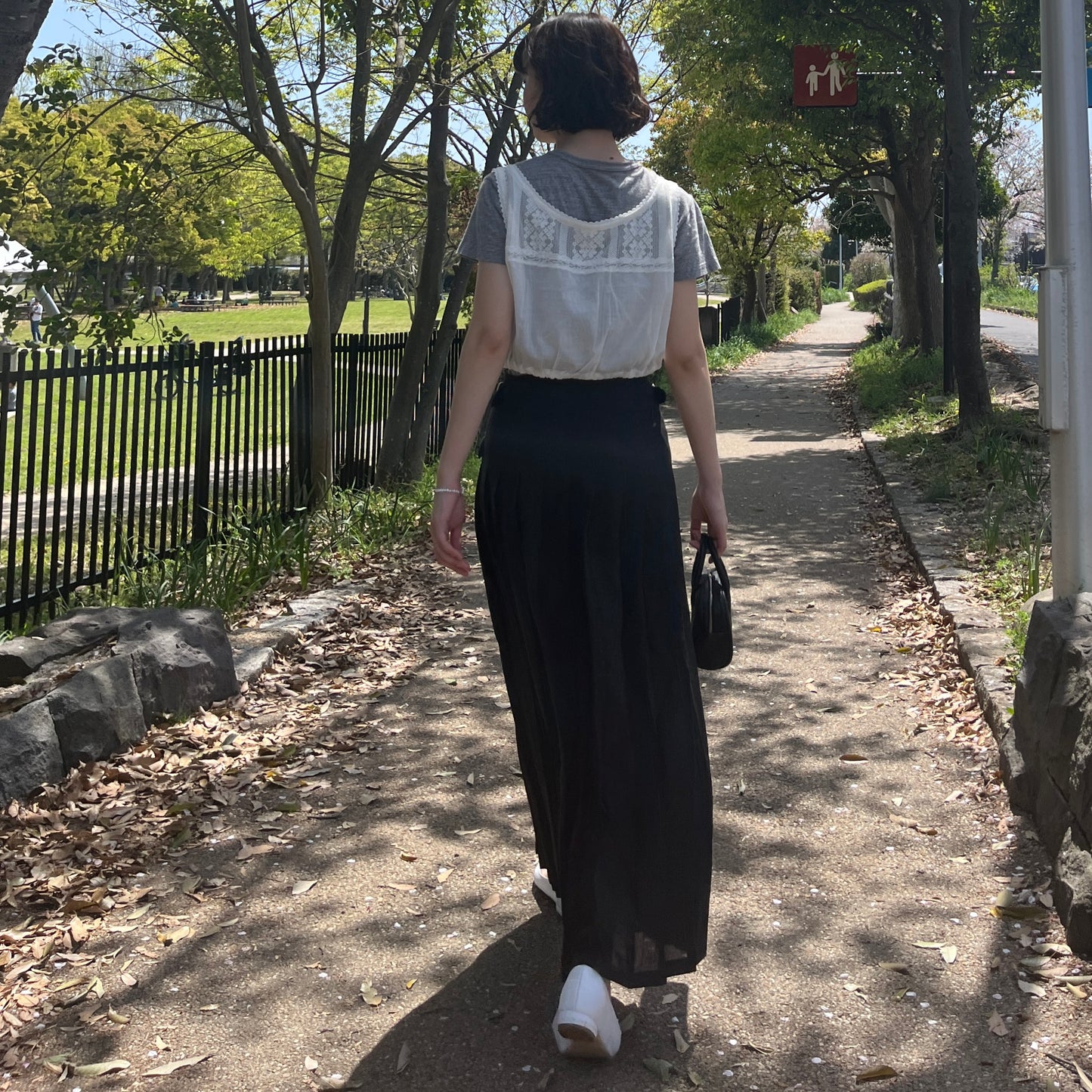 lalagom コットンレースキャミソール
