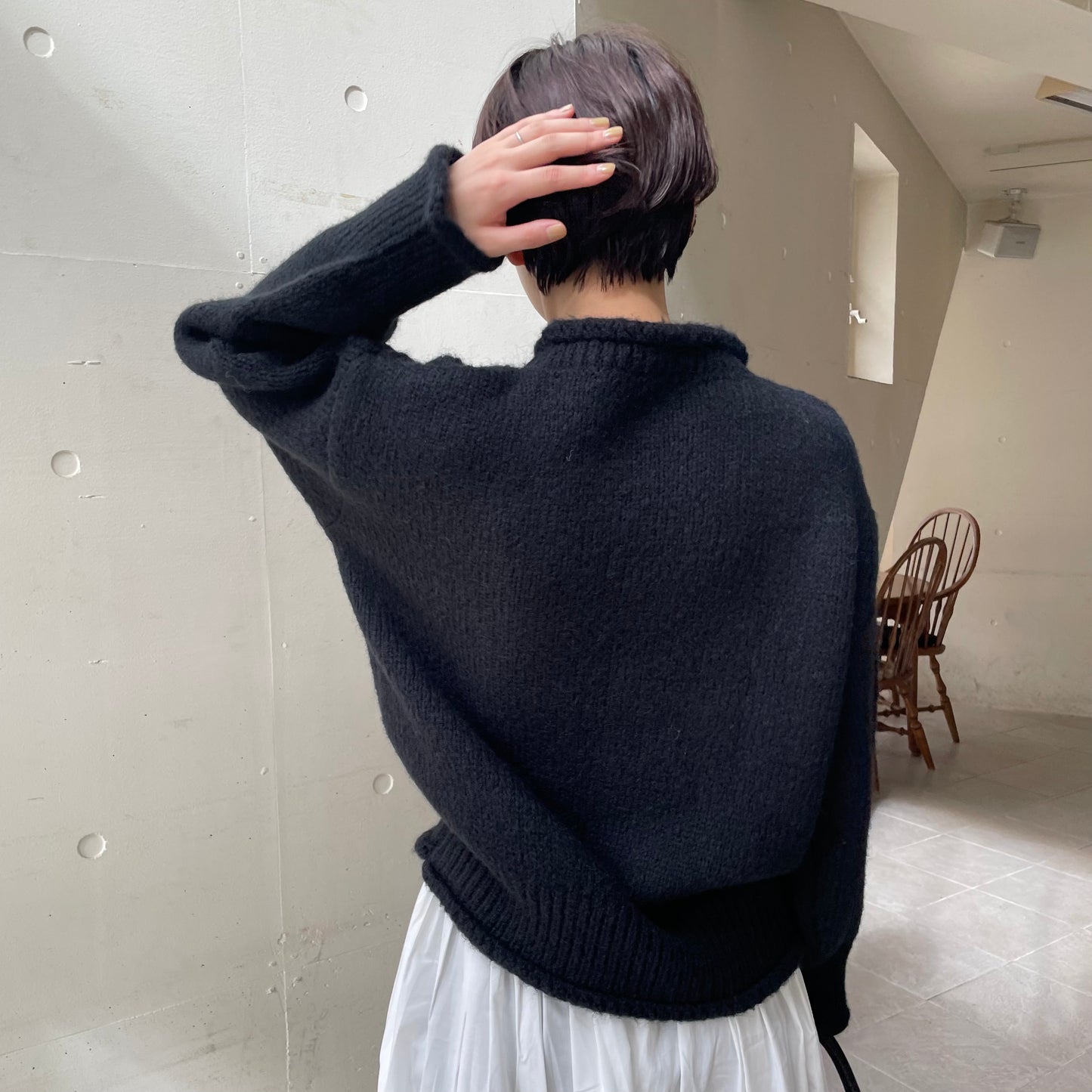 【10/17(金)21:00〜販売開始】lalagom ロールネックニット