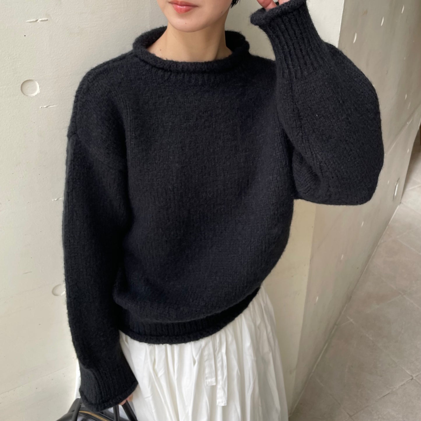 【10/17(金)21:00〜販売開始】lalagom ロールネックニット