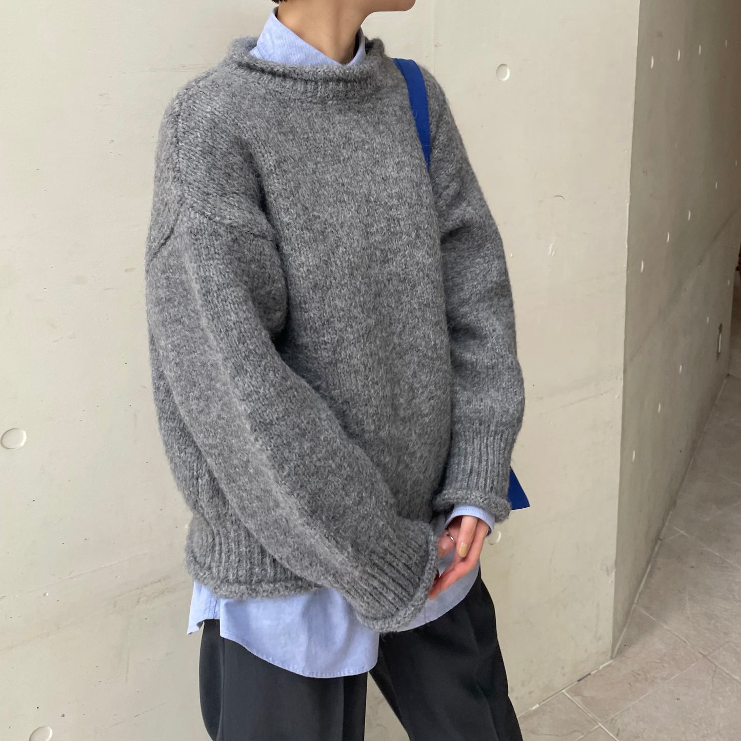 【10/17(金)21:00〜販売開始】lalagom ロールネックニット