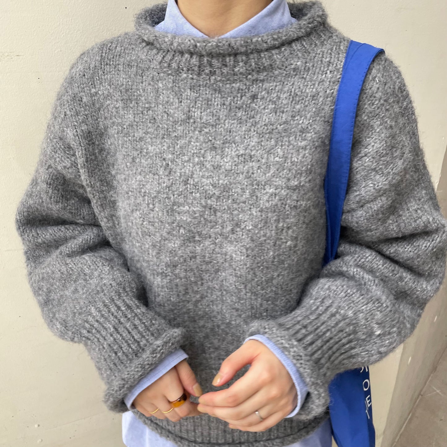 【10/17(金)21:00〜販売開始】lalagom ロールネックニット