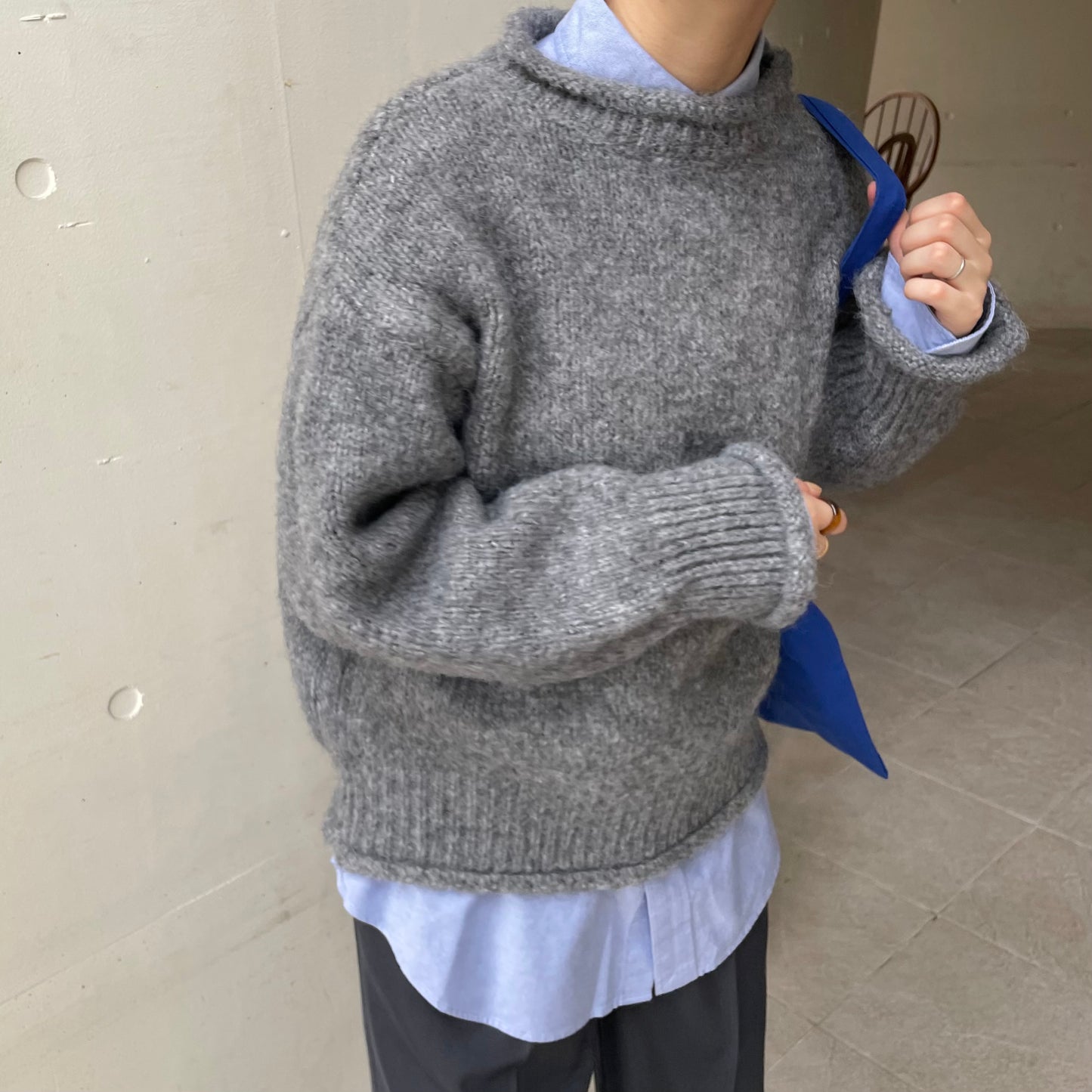 【10/17(金)21:00〜販売開始】lalagom ロールネックニット