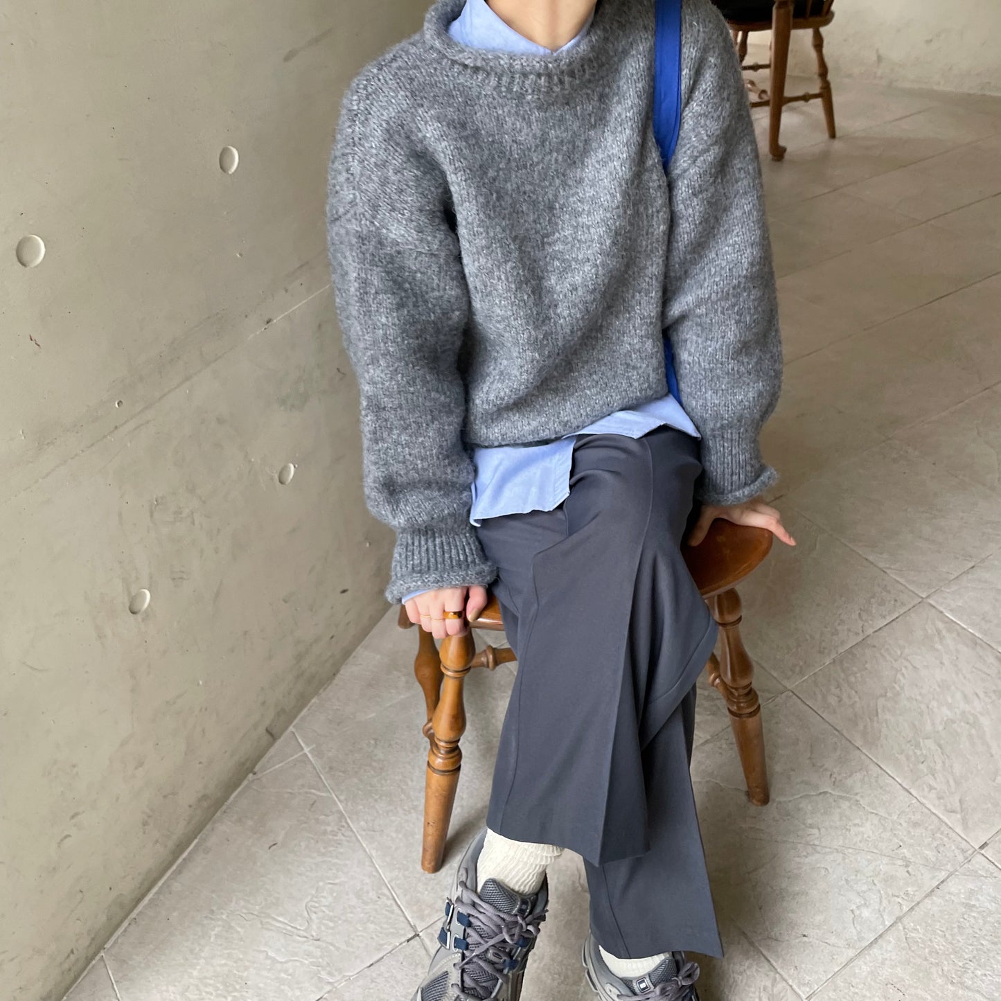 【10/17(金)21:00〜販売開始】lalagom ロールネックニット