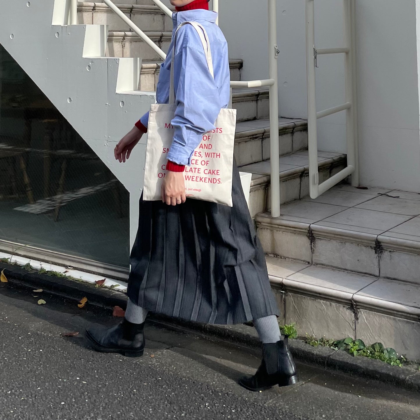 lalagom コットントートバッグ