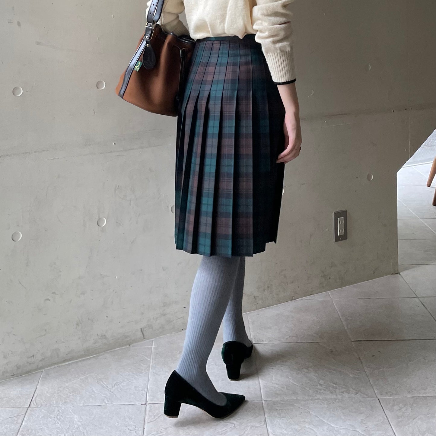 【10/31(金)21時〜プレオーダー開始】O'neil of Dublin キルトスカート ダブルベルト ブラウンウォッチ