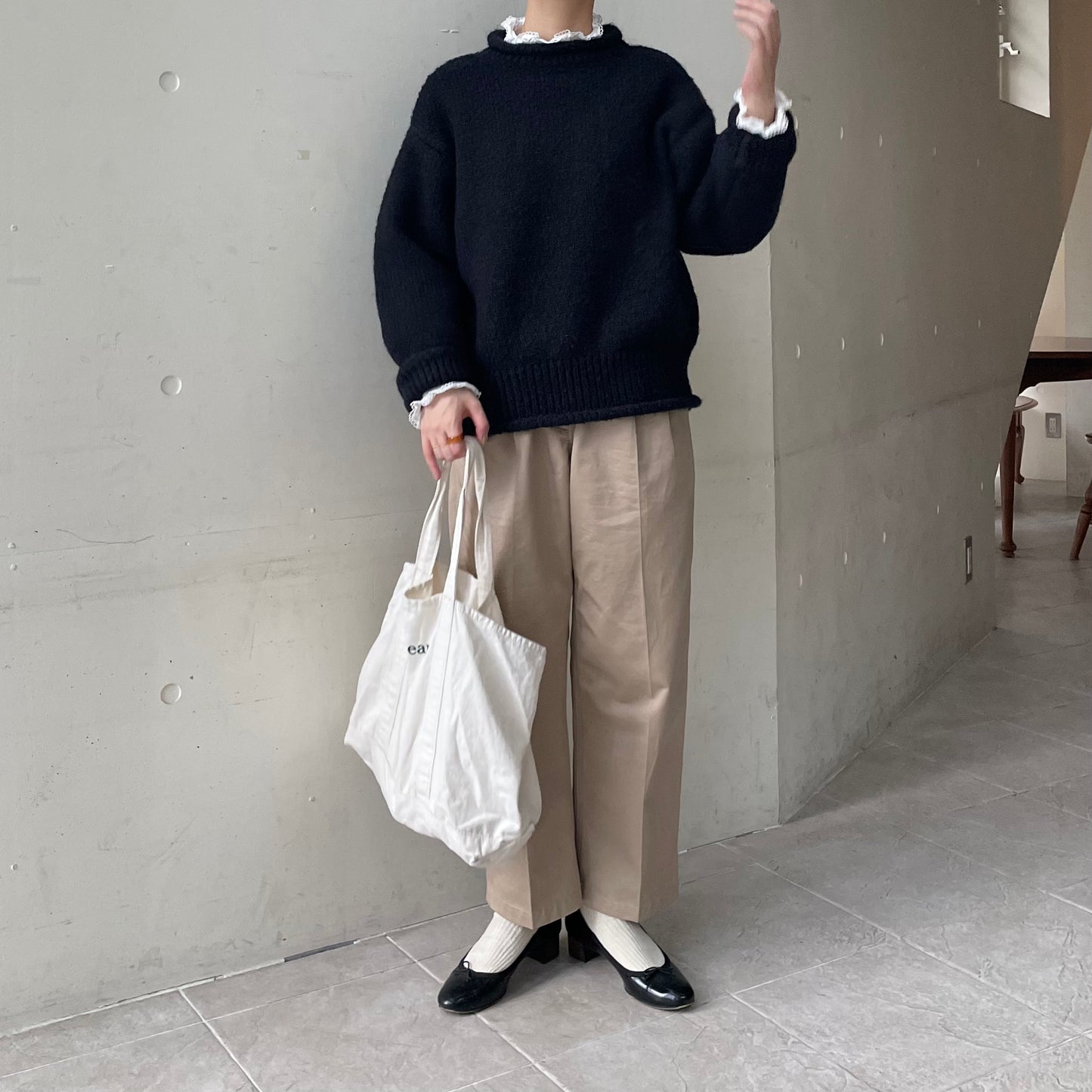 【10/17(金)21:00〜販売開始】lalagom ロールネックニット