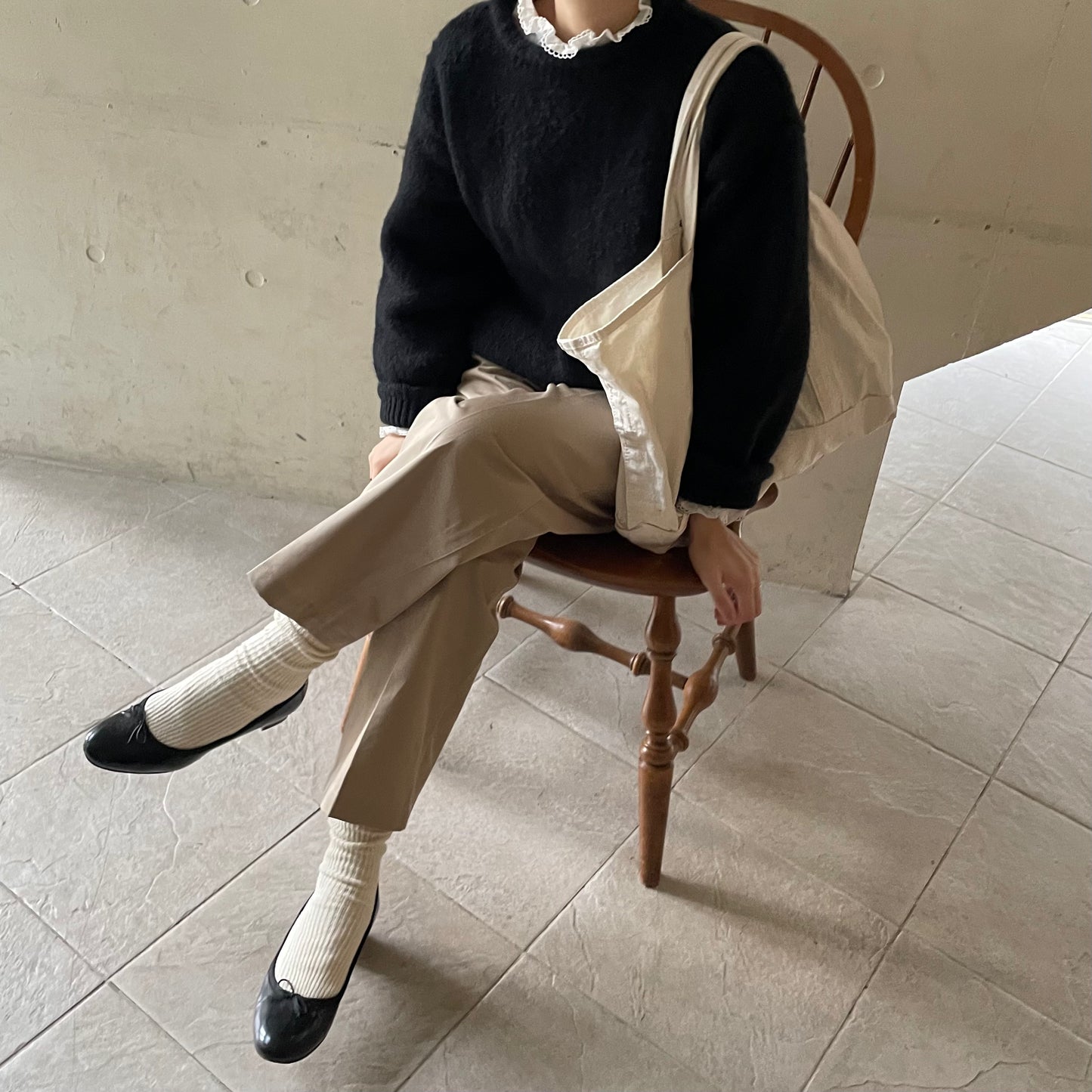 【10/17(金)21:00〜販売開始】lalagom ロールネックニット