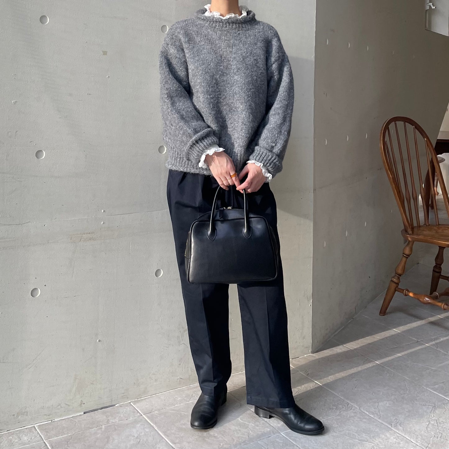 【10/17(金)21:00〜販売開始】lalagom ロールネックニット