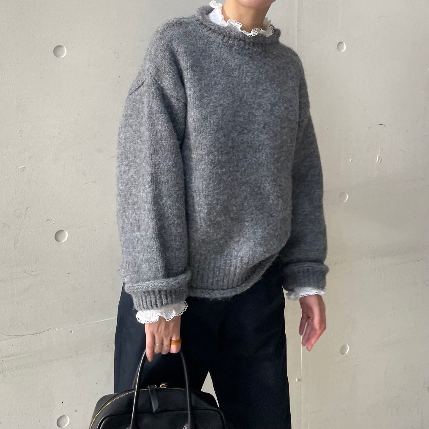 【10/17(金)21:00〜販売開始】lalagom ロールネックニット