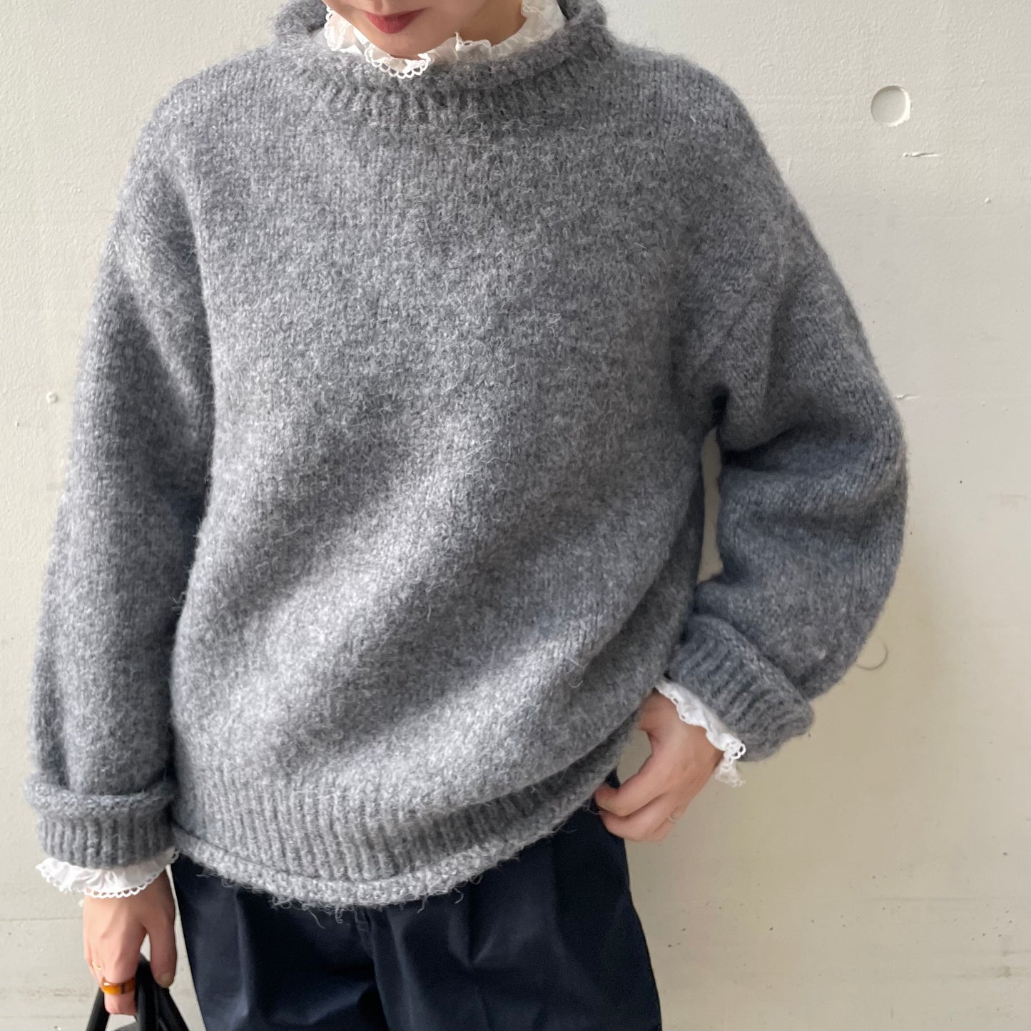 【10/17(金)21:00〜販売開始】lalagom ロールネックニット
