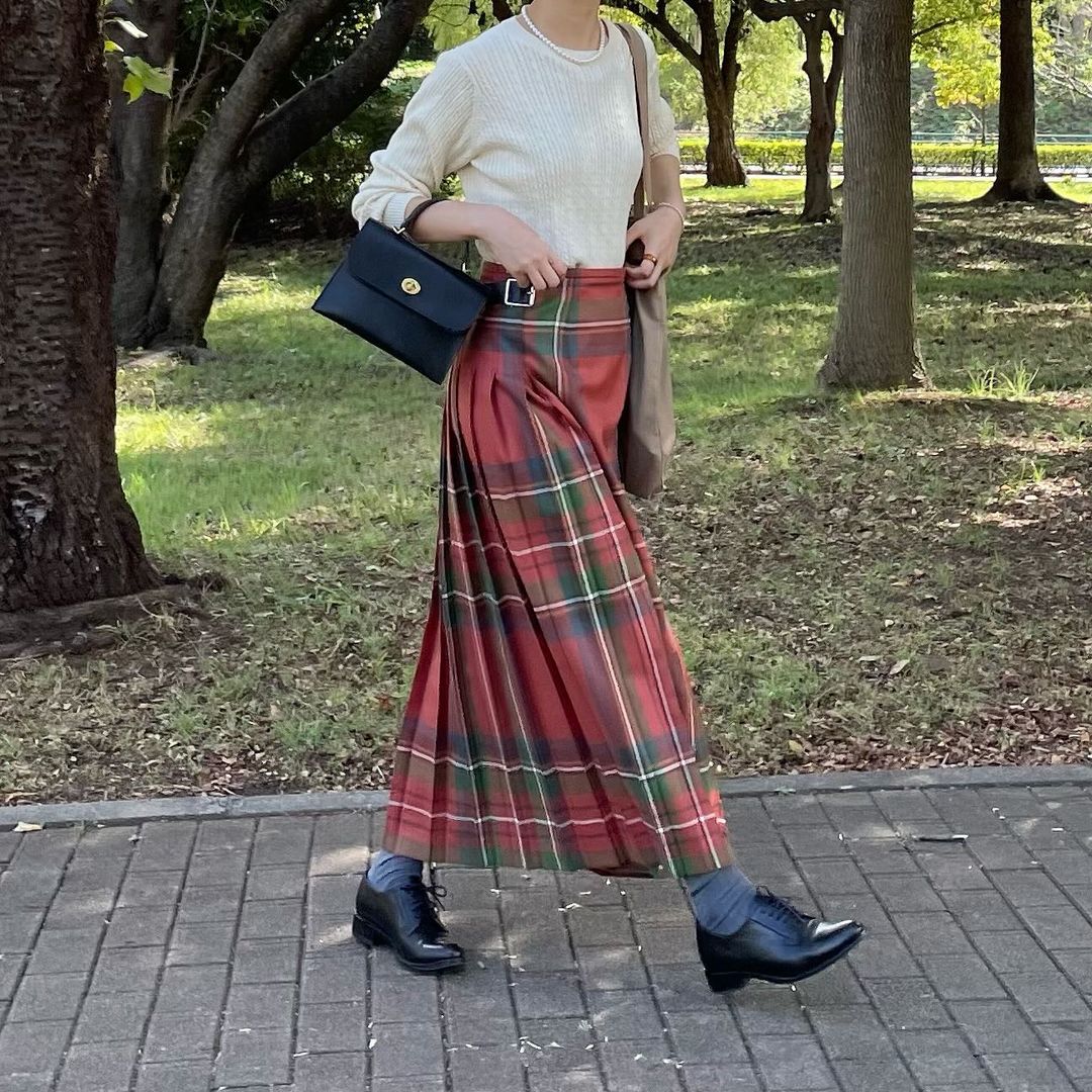 【10/31(金)21時〜プレオーダー開始】O'neil of Dublin キルトスカート ダブルベルト アンティークロイヤルスチュワート【別注】