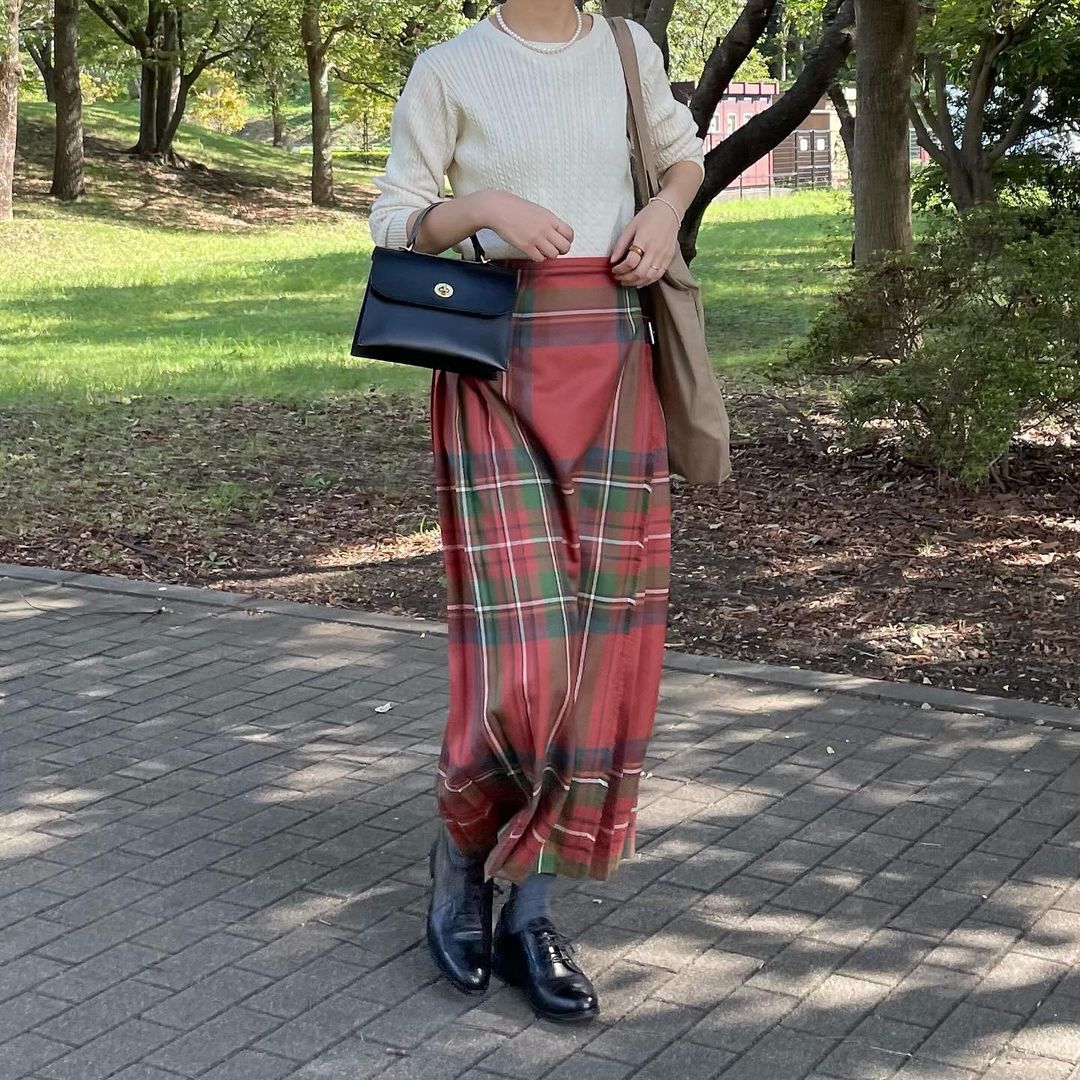 【10/31(金)21時〜プレオーダー開始】O'neil of Dublin キルトスカート ダブルベルト アンティークロイヤルスチュワート【別注】