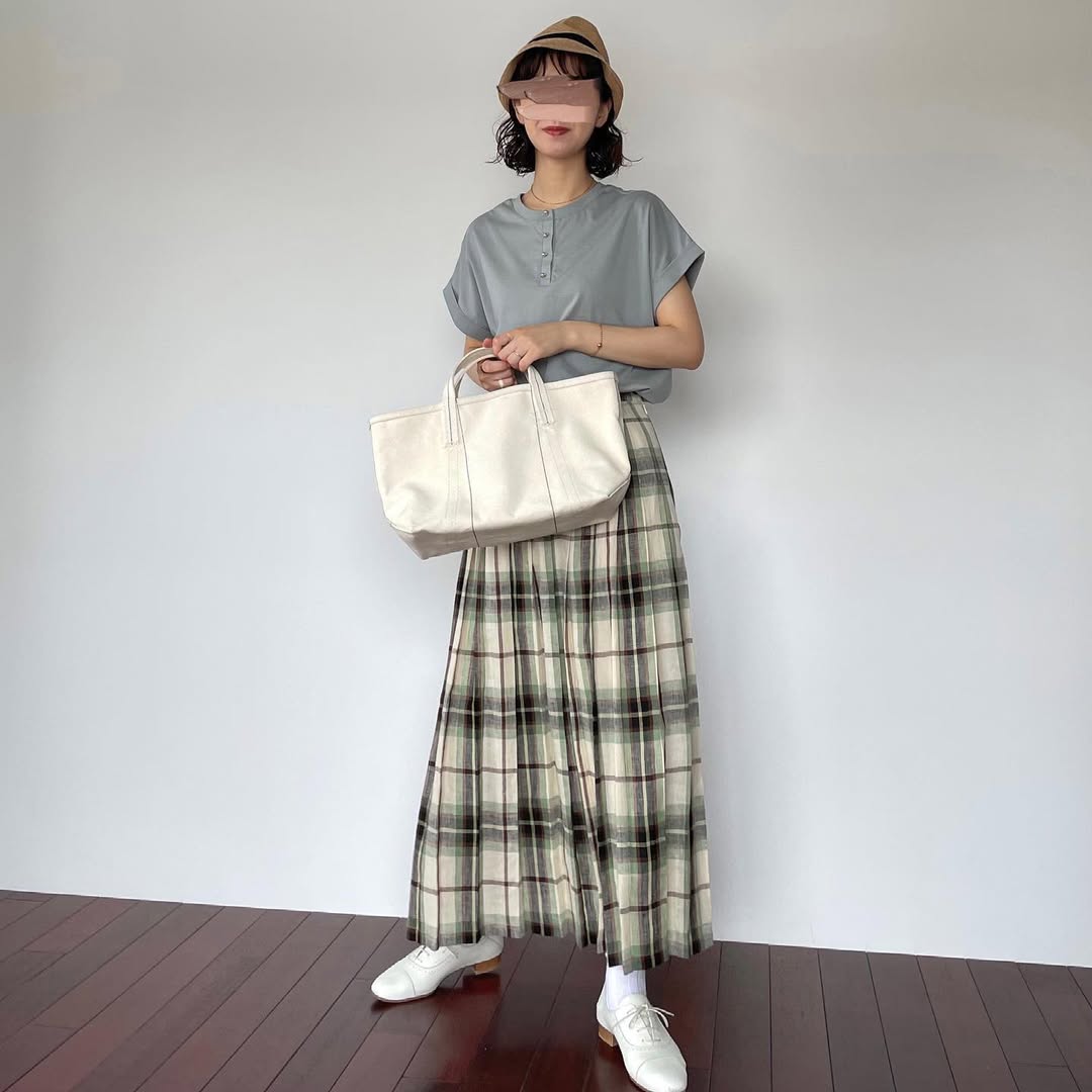 O'neil of Dublin リネンキルトスカート マッコトループ オールラウンドプリーツ