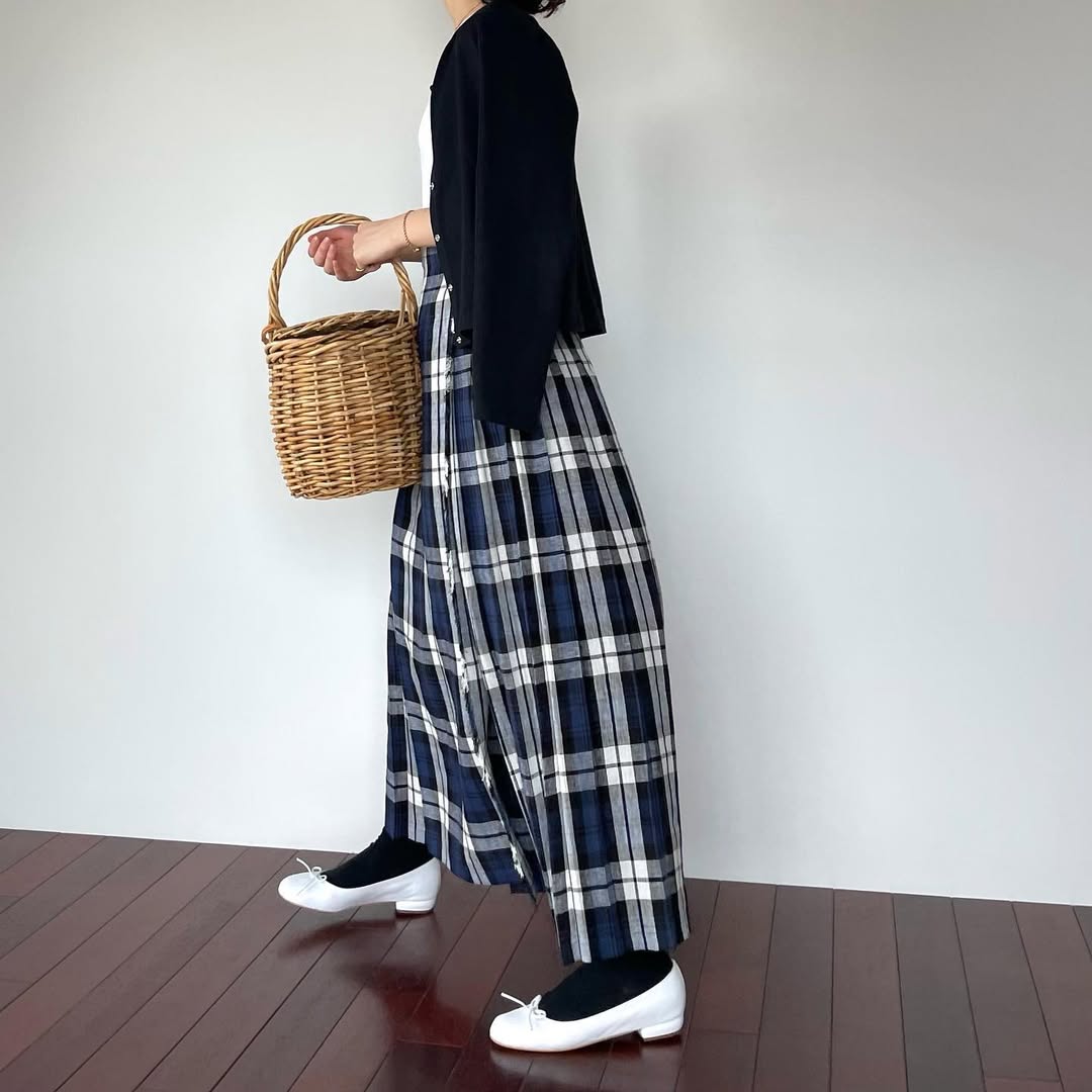 O'neil of Dublin リネンキルトスカート レカフレア ワイドダブルベルト