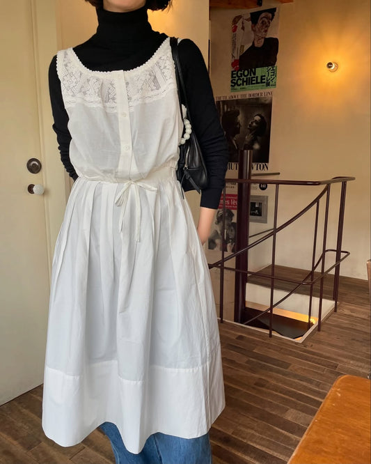 lalagom コットンレースキャミソール